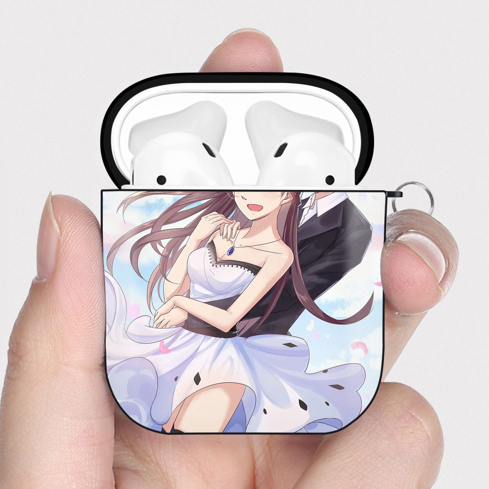 （画像用） 名探偵コナン Detective Conan AirPods 第2世代保護ケース ハードシェル ブラック 耐衝撃・防指紋・カラビナ付き