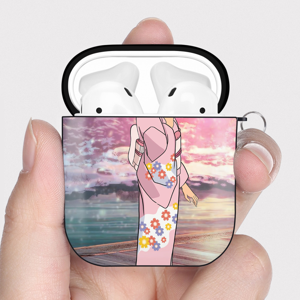 （画像用） 名探偵コナン Detective Conan AirPods 第2世代保護ケース ハードシェル ブラック 耐衝撃・防指紋・カラビナ付き
