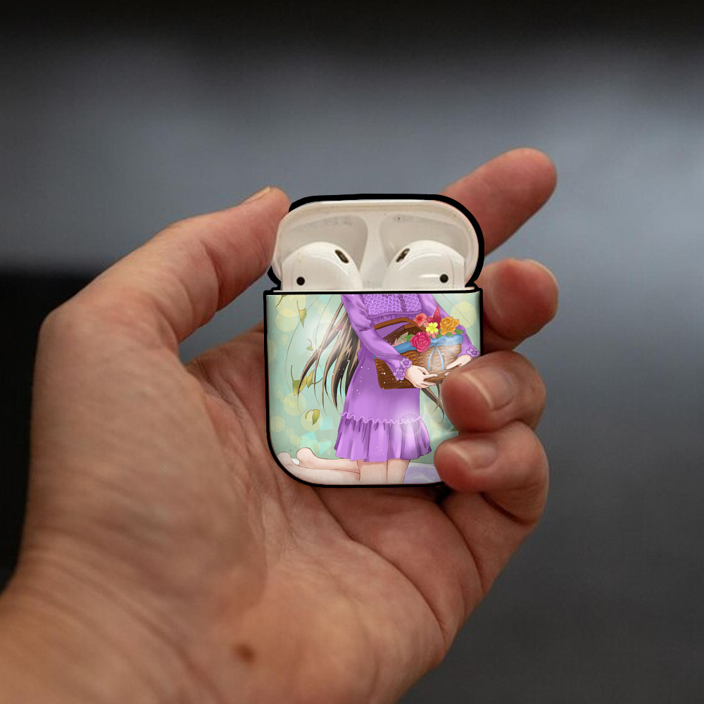 名探偵コナン Detective Conan AirPods 第2世代保護ケース ハードシェル ブラック 耐衝撃・防指紋・カラビナ付き