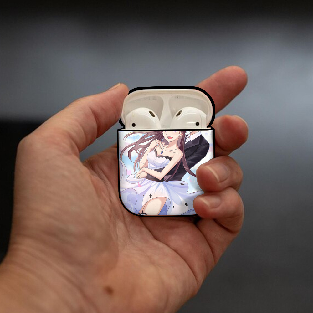 名探偵コナン Detective Conan AirPods 第2世代保護ケース ハードシェル ブラック 耐衝撃・防指紋・カラビナ付き