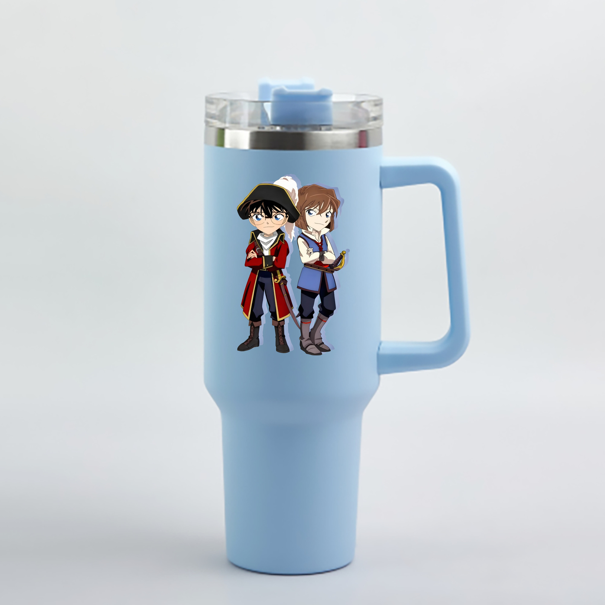 （画像用） 名探偵コナン 灰原 哀 はいばら あい Detective Conan Anita Hailey、Vi Graythorn Haibara Ai 1200mL車用タンブラー - クリスタルステッカー（プラスチックストロー付き）