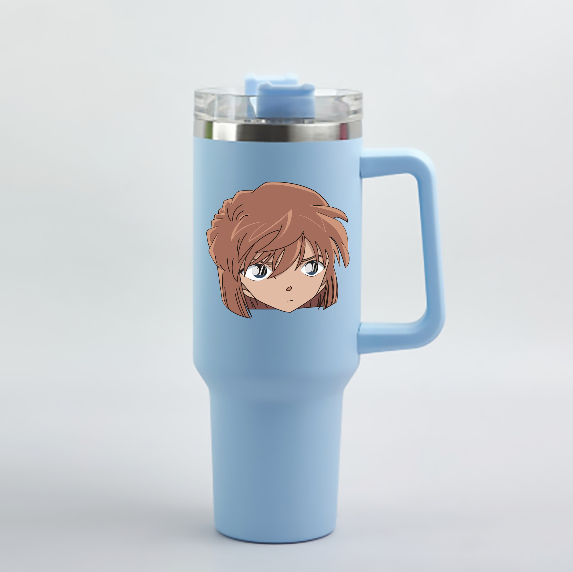（画像用） 名探偵コナン 灰原 哀 はいばら あい Detective Conan Anita Hailey、Vi Graythorn Haibara Ai 1200mL車用タンブラー - クリスタルステッカー（プラスチックストロー付き）