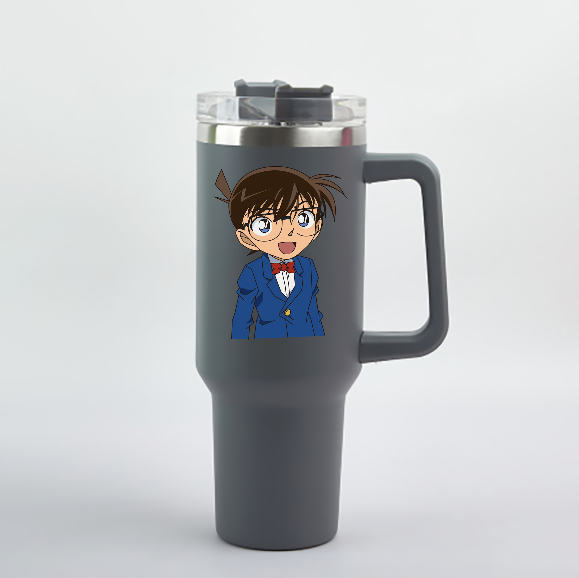 （画像用） 名探偵コナン 江戸川 コナン Detective Conan Conan Edogawa 1200mL車用タンブラー - クリスタルステッカー（プラスチックストロー付き）