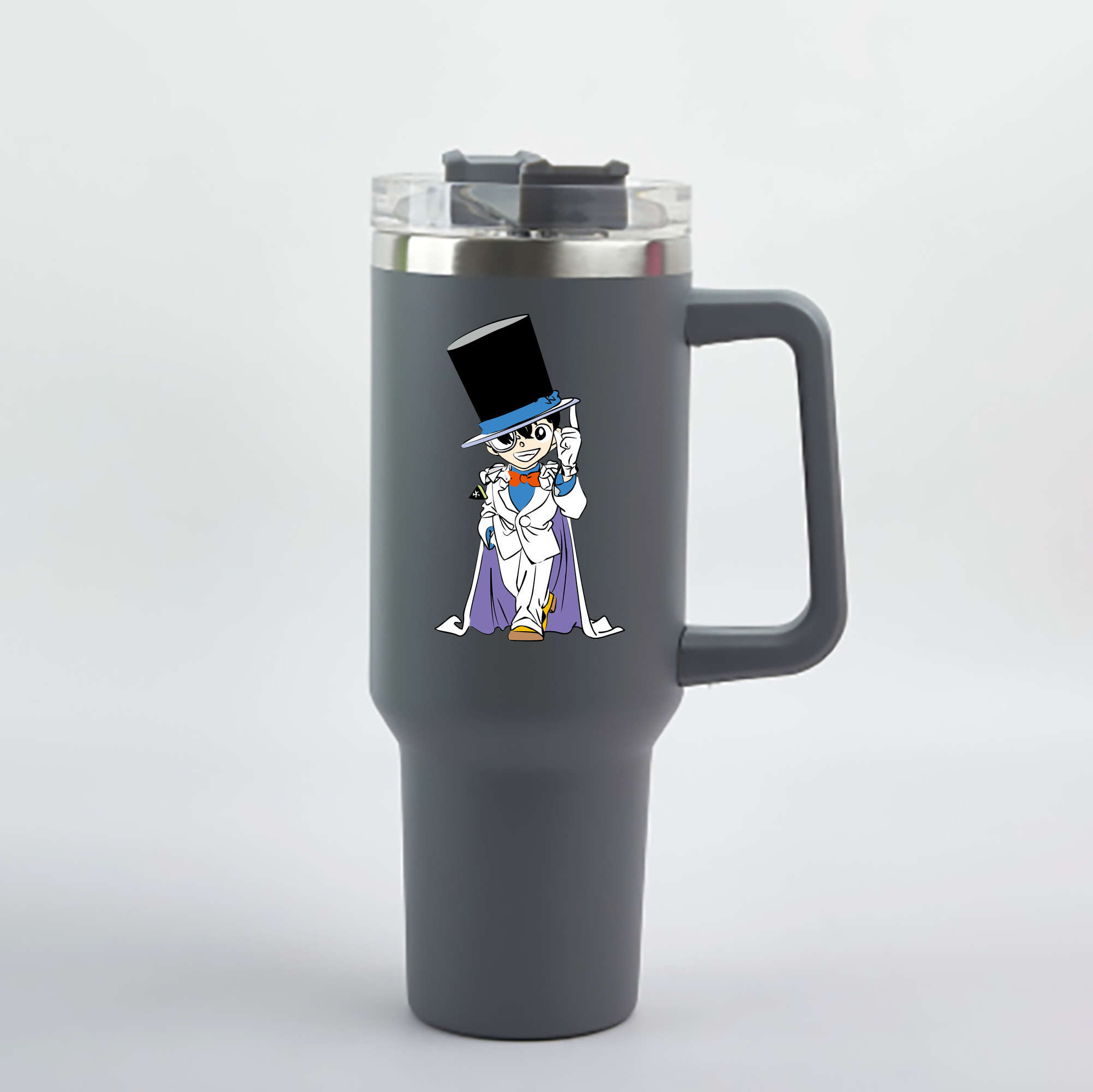 （画像用） 名探偵コナン 江戸川 コナン Detective Conan Conan Edogawa 1200mL車用タンブラー - クリスタルステッカー（プラスチックストロー付き）