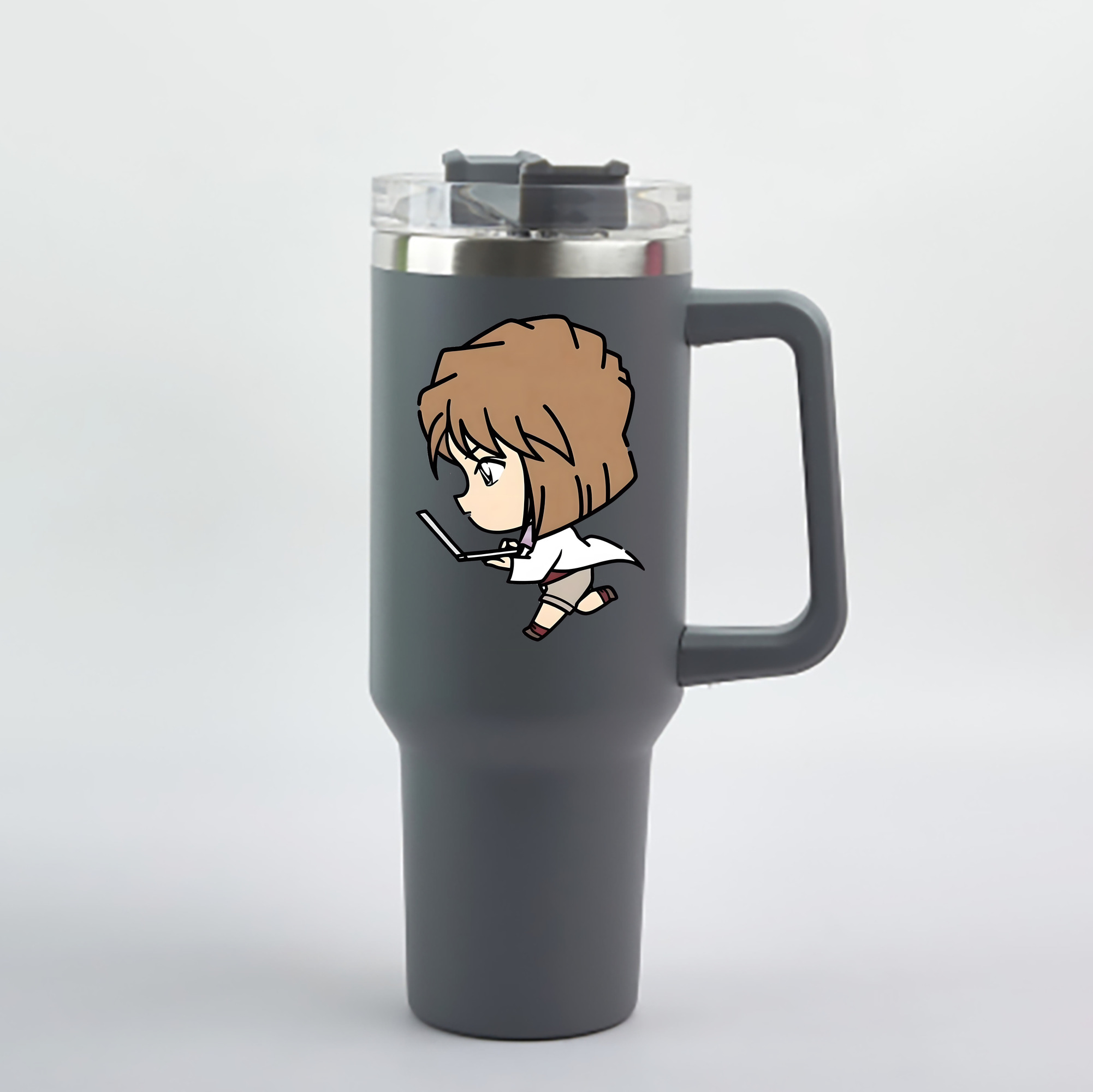 （画像用） 名探偵コナン 灰原 哀 はいばら あい Detective Conan Anita Hailey、Vi Graythorn Haibara Ai 1200mL車用タンブラー - クリスタルステッカー（プラスチックストロー付き）