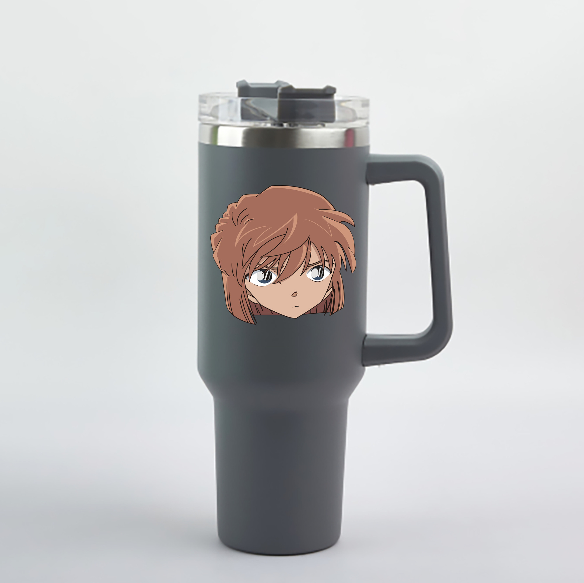 （画像用） 名探偵コナン 灰原 哀 はいばら あい Detective Conan Anita Hailey、Vi Graythorn Haibara Ai 1200mL車用タンブラー - クリスタルステッカー（プラスチックストロー付き）