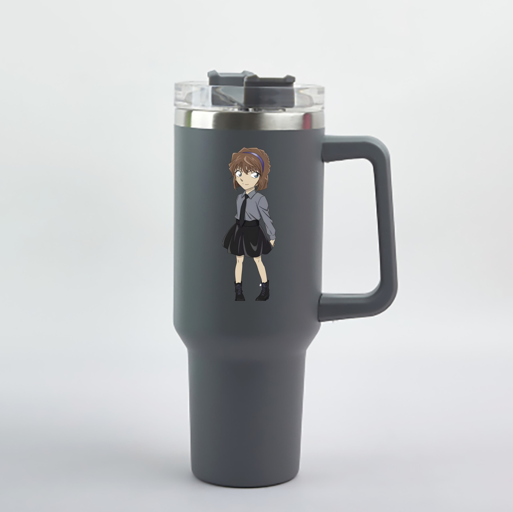 （画像用） 名探偵コナン 灰原 哀 はいばら あい Detective Conan Anita Hailey、Vi Graythorn Haibara Ai 1200mL車用タンブラー - クリスタルステッカー（プラスチックストロー付き）