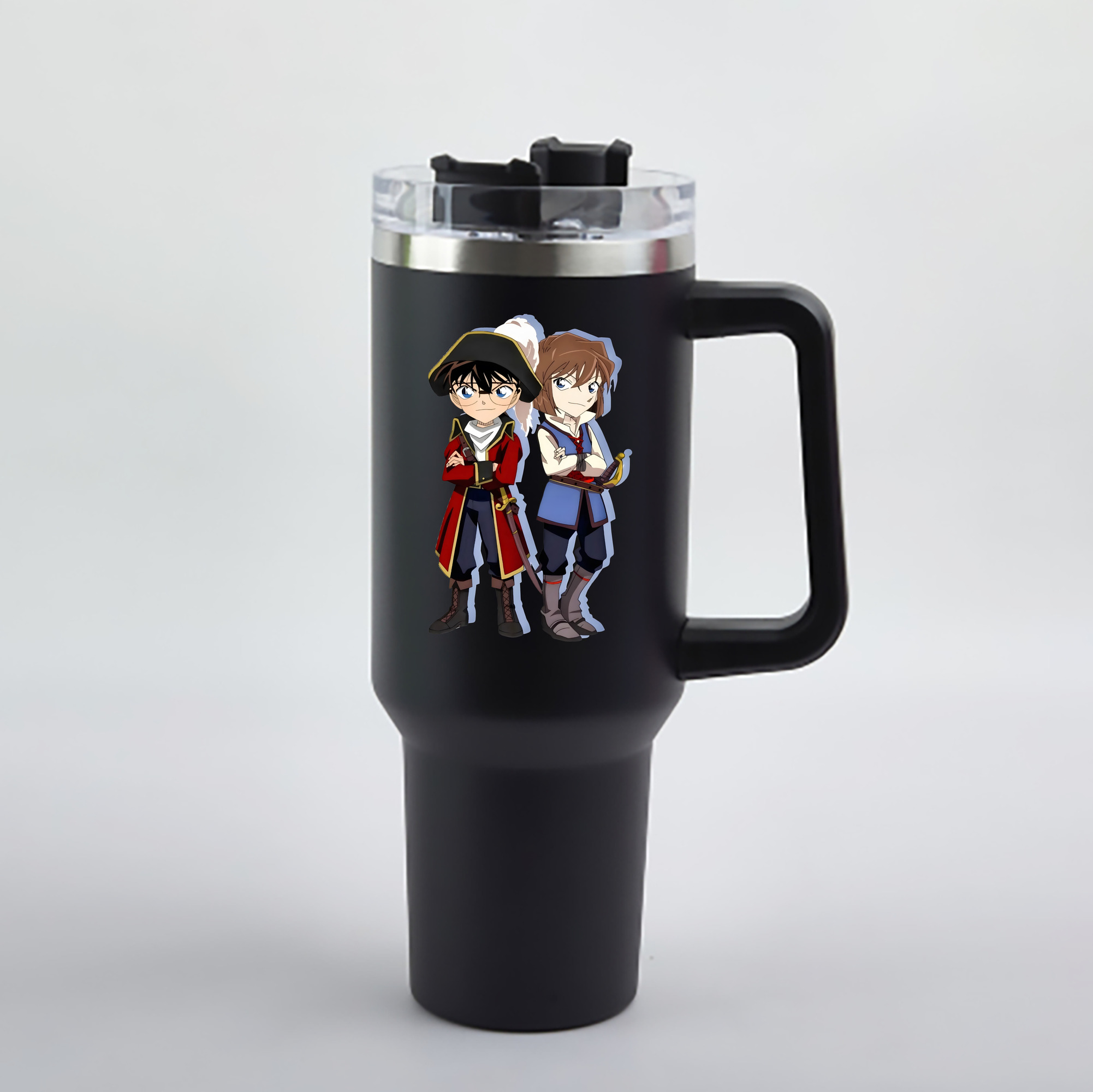 （画像用） 名探偵コナン 灰原 哀 はいばら あい Detective Conan Anita Hailey、Vi Graythorn Haibara Ai 1200mL車用タンブラー - クリスタルステッカー（プラスチックストロー付き）