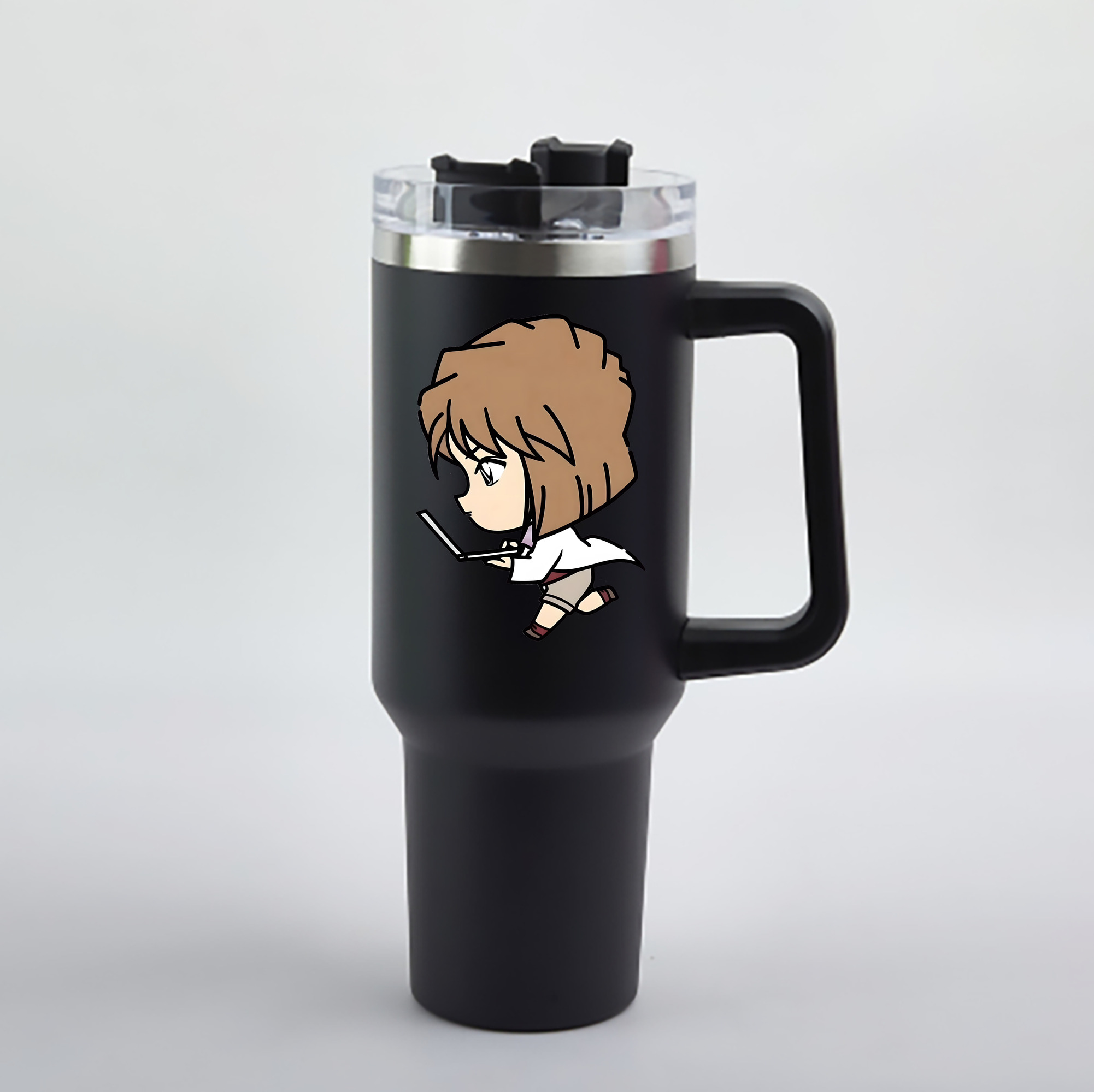 （画像用） 名探偵コナン 灰原 哀 はいばら あい Detective Conan Anita Hailey、Vi Graythorn Haibara Ai 1200mL車用タンブラー - クリスタルステッカー（プラスチックストロー付き）