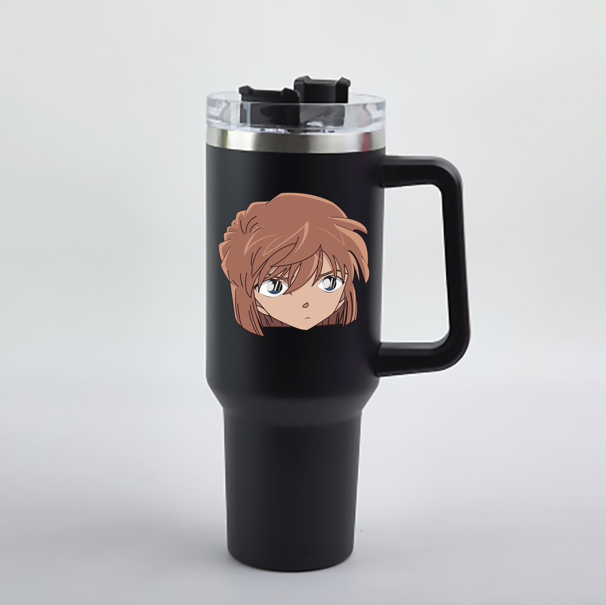 （画像用） 名探偵コナン 灰原 哀 はいばら あい Detective Conan Anita Hailey、Vi Graythorn Haibara Ai 1200mL車用タンブラー - クリスタルステッカー（プラスチックストロー付き）