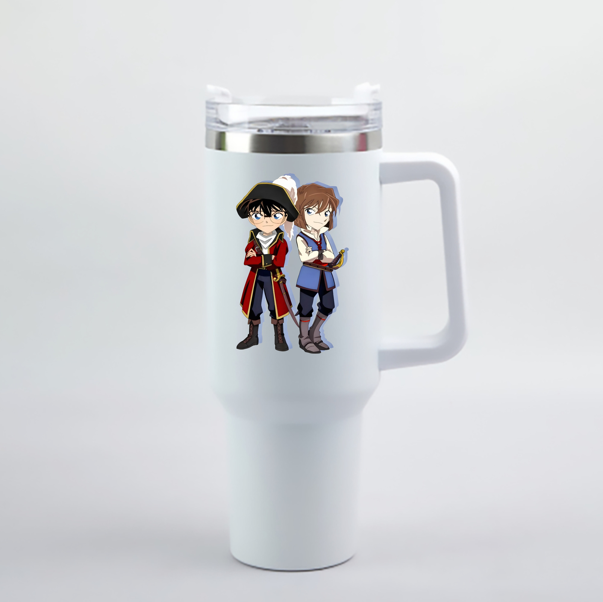 （画像用） 名探偵コナン 灰原 哀 はいばら あい Detective Conan Anita Hailey、Vi Graythorn Haibara Ai 1200mL車用タンブラー - クリスタルステッカー（プラスチックストロー付き）