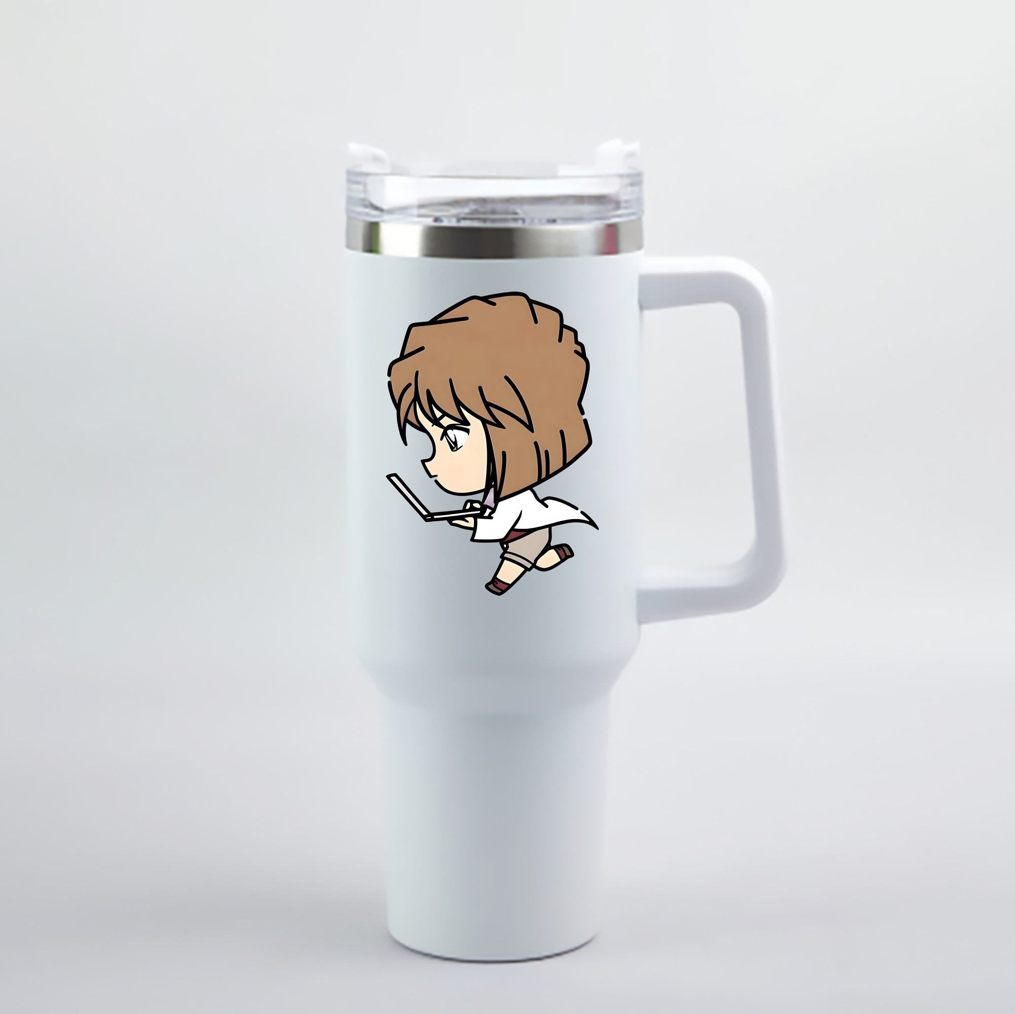 （画像用） 名探偵コナン 灰原 哀 はいばら あい Detective Conan Anita Hailey、Vi Graythorn Haibara Ai 1200mL車用タンブラー - クリスタルステッカー（プラスチックストロー付き）