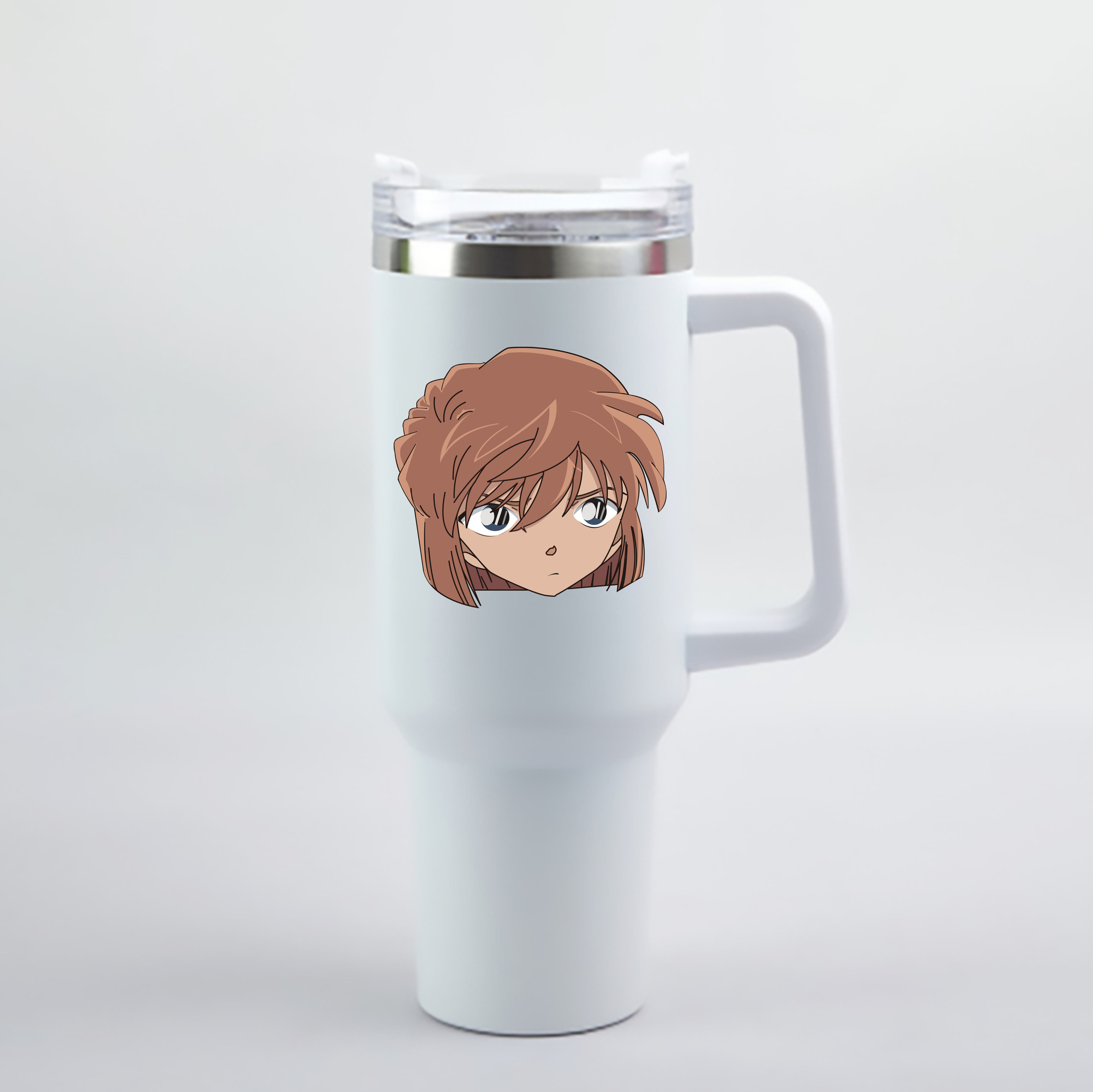 （画像用） 名探偵コナン 灰原 哀 はいばら あい Detective Conan Anita Hailey、Vi Graythorn Haibara Ai 1200mL車用タンブラー - クリスタルステッカー（プラスチックストロー付き）