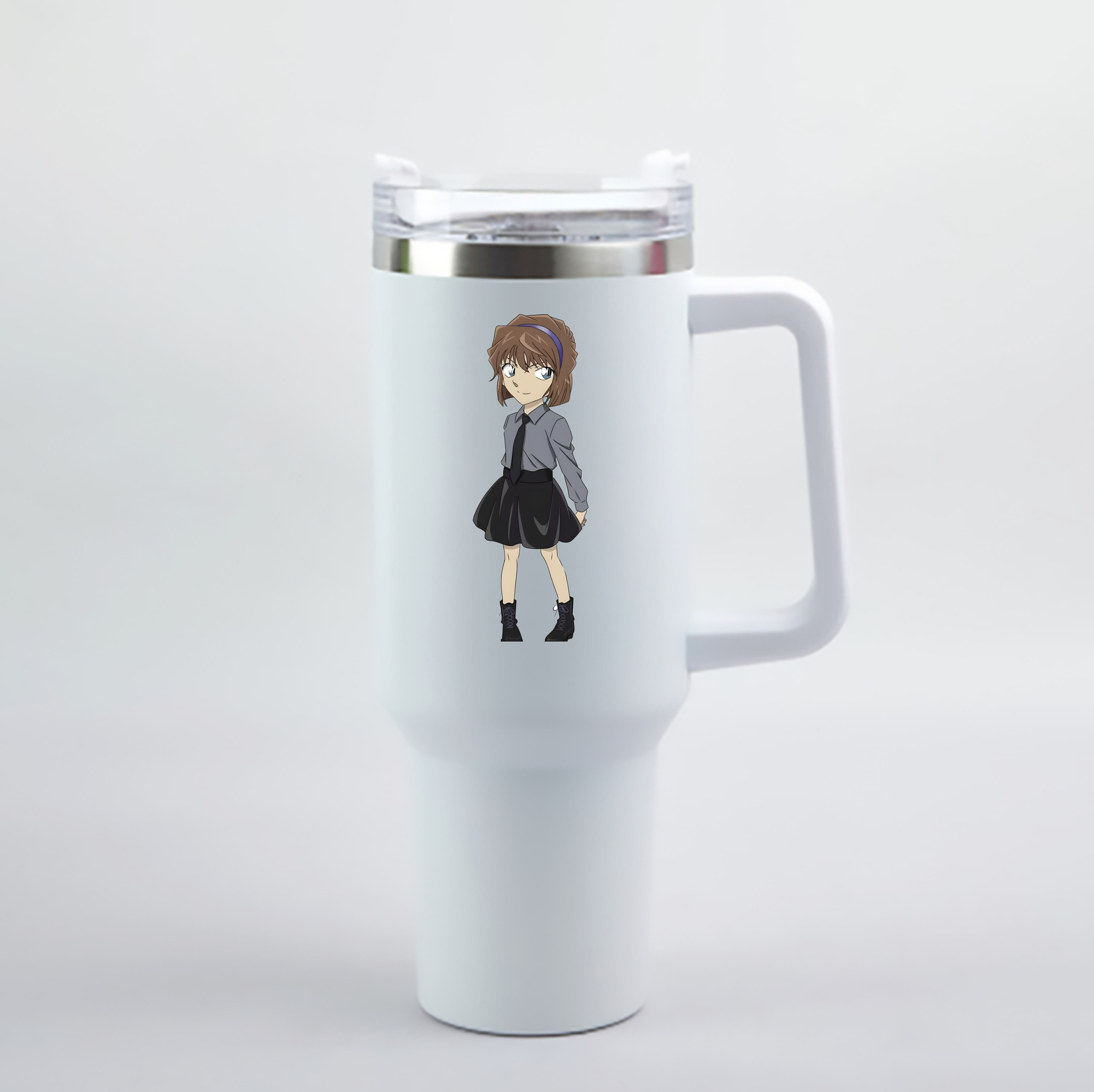 （画像用） 名探偵コナン 灰原 哀 はいばら あい Detective Conan Anita Hailey、Vi Graythorn Haibara Ai 1200mL車用タンブラー - クリスタルステッカー（プラスチックストロー付き）