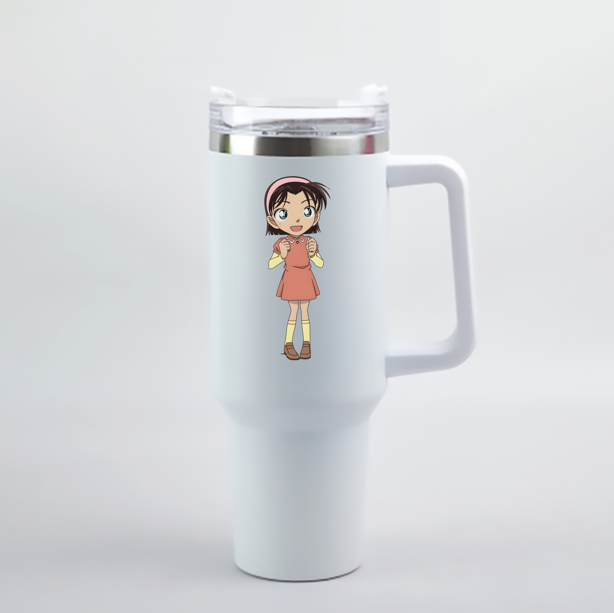 （画像用） 名探偵コナン 吉田 歩美 よしだ あゆみ Detective Conan my Yeager 1200mL車用タンブラー - クリスタルステッカー（プラスチックストロー付き）