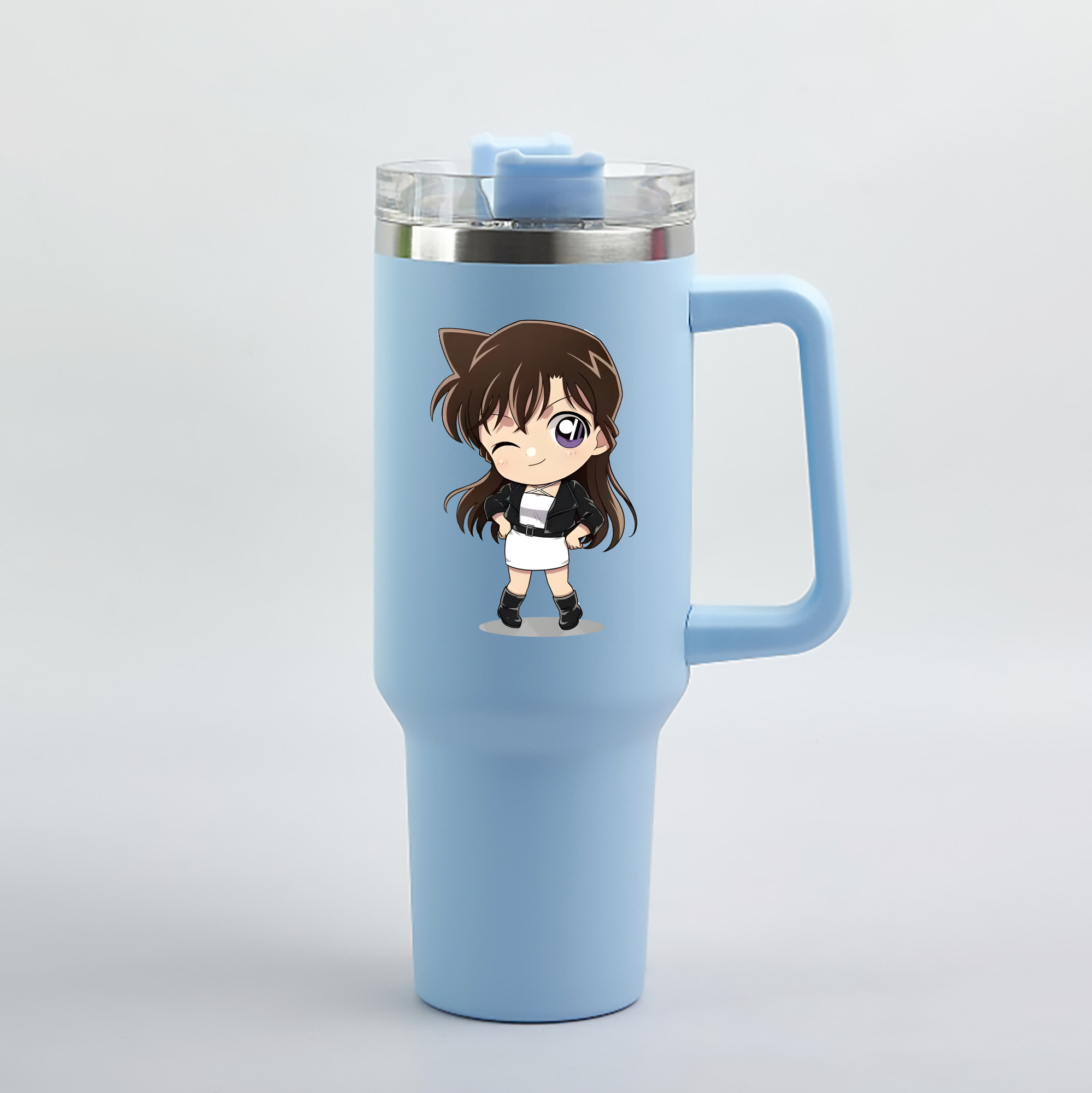 （画像用） 名探偵コナン 毛利 蘭 もうり らん、モーリ ラン Detective Conan Rachel Moore 1200mL車用タンブラー（カラープリント）