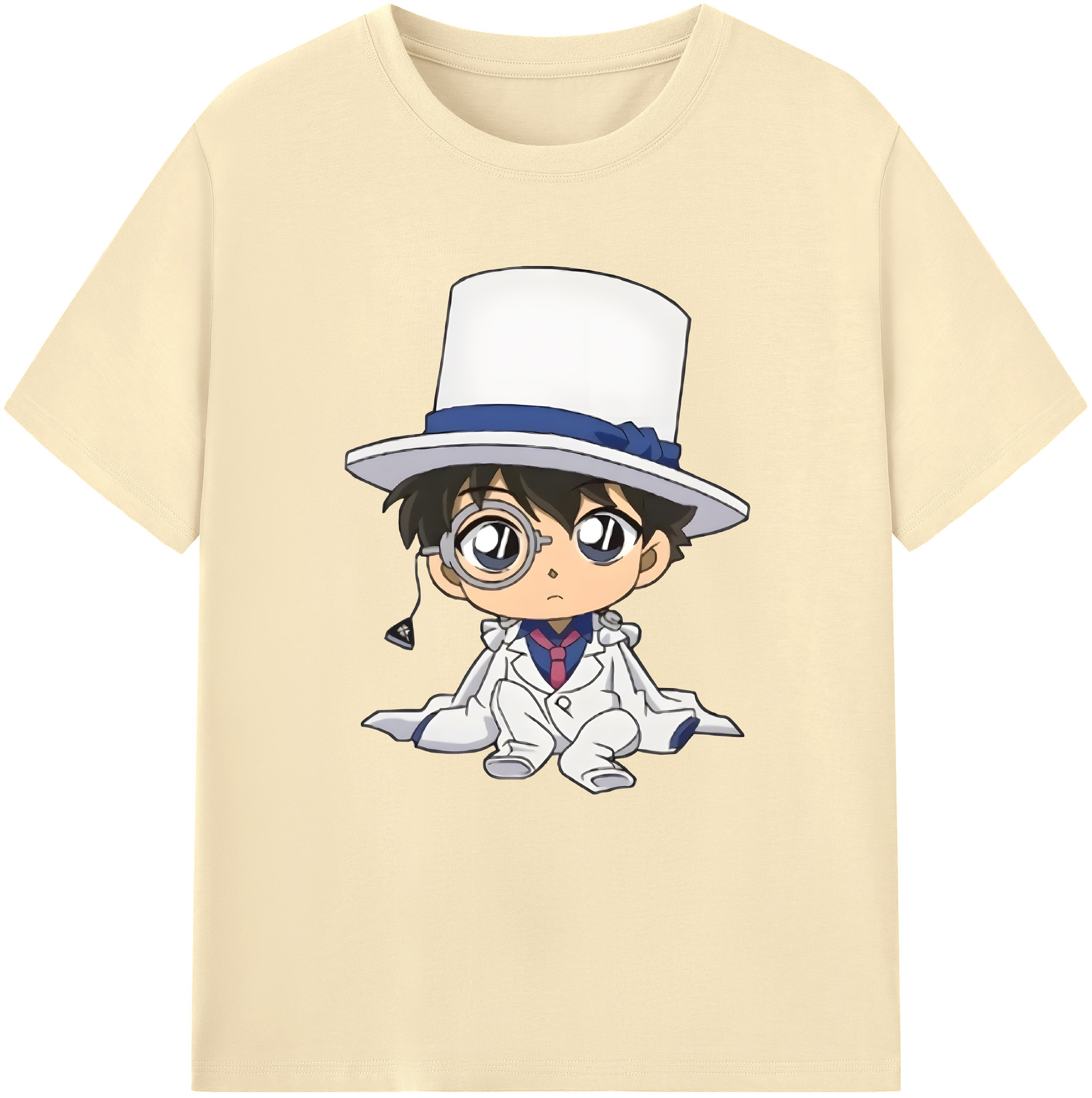 （画像用） 名探偵コナン くろば かいと Detective Conan Kuroba Kaito 綿100％半袖Tシャツ（フロントプリント）
