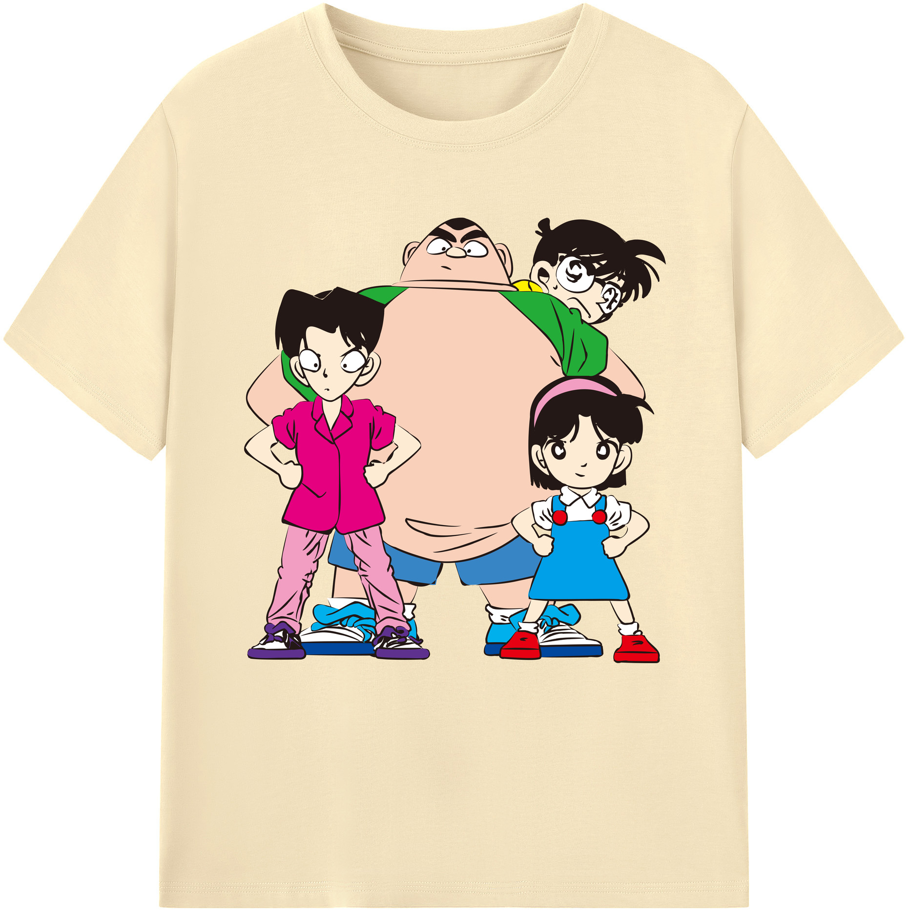 （画像用） 名探偵コナン Detective Conan 綿100％半袖Tシャツ（フロントプリント）