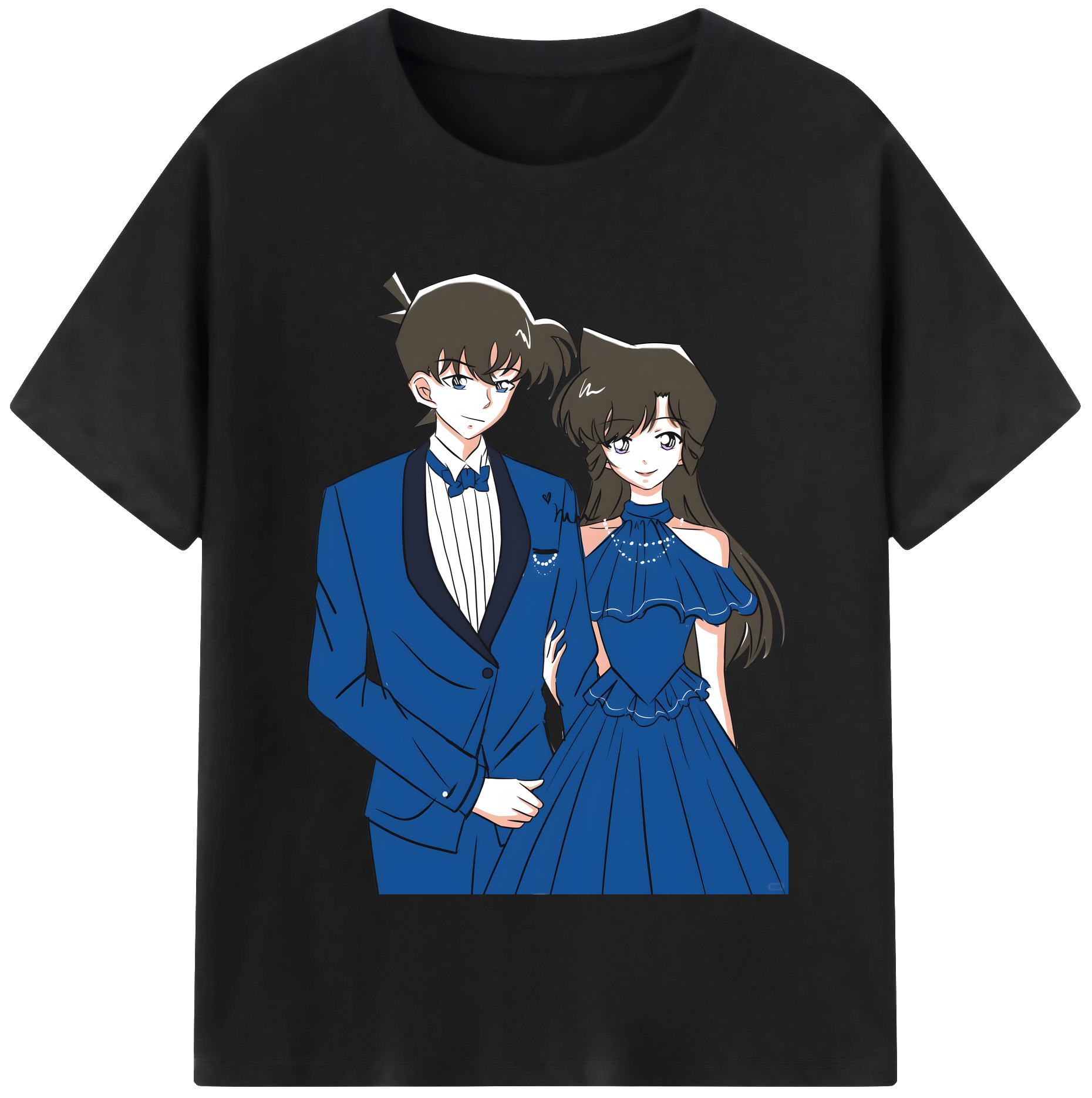 （画像用） 名探偵コナン 江戸川 コナン Detective Conan Conan Edogawa 綿100％半袖Tシャツ（フロントプリント）