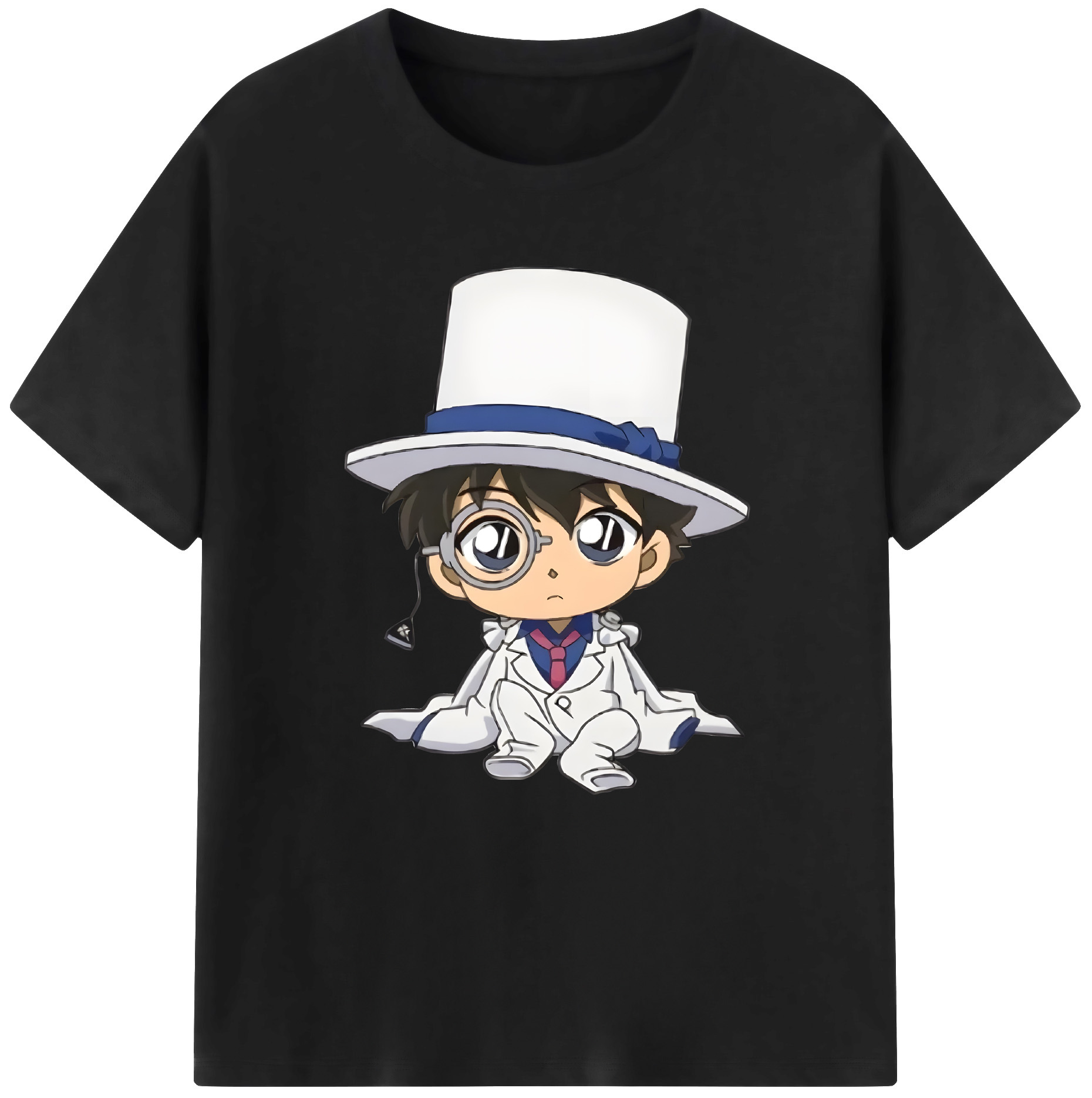 （画像用） 名探偵コナン くろば かいと Detective Conan Kuroba Kaito 綿100％半袖Tシャツ（フロントプリント）
