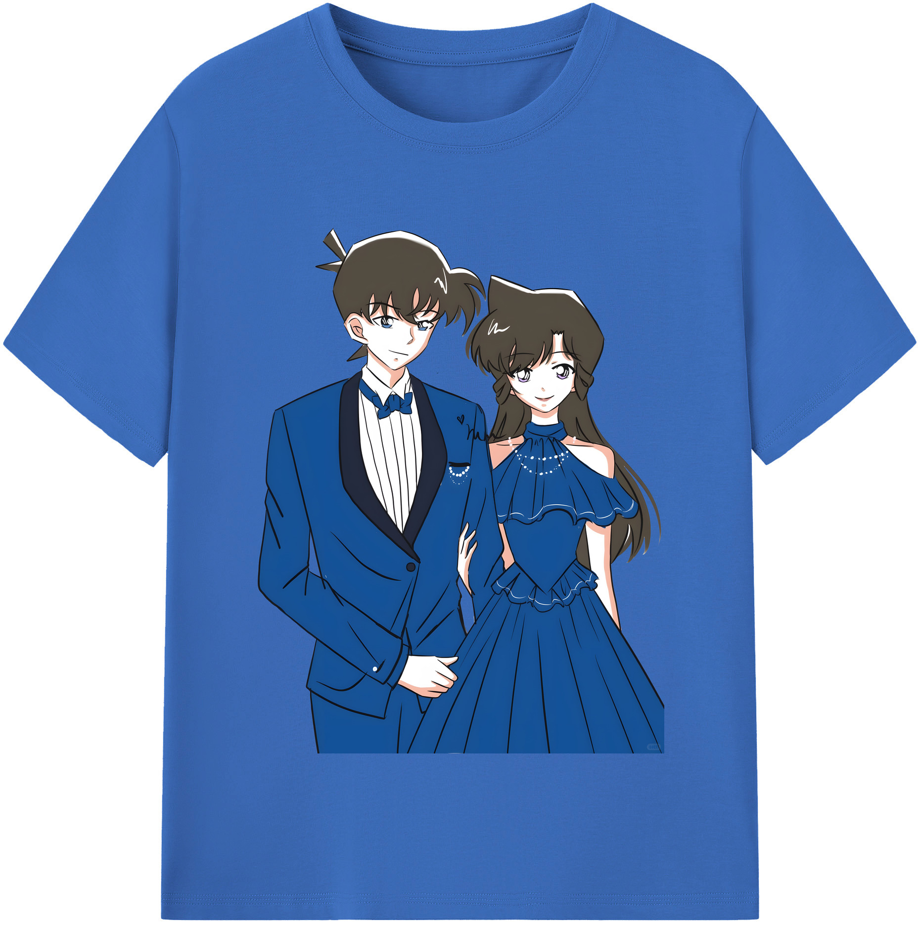 （画像用） 名探偵コナン 江戸川 コナン Detective Conan Conan Edogawa 綿100％半袖Tシャツ（フロントプリント）