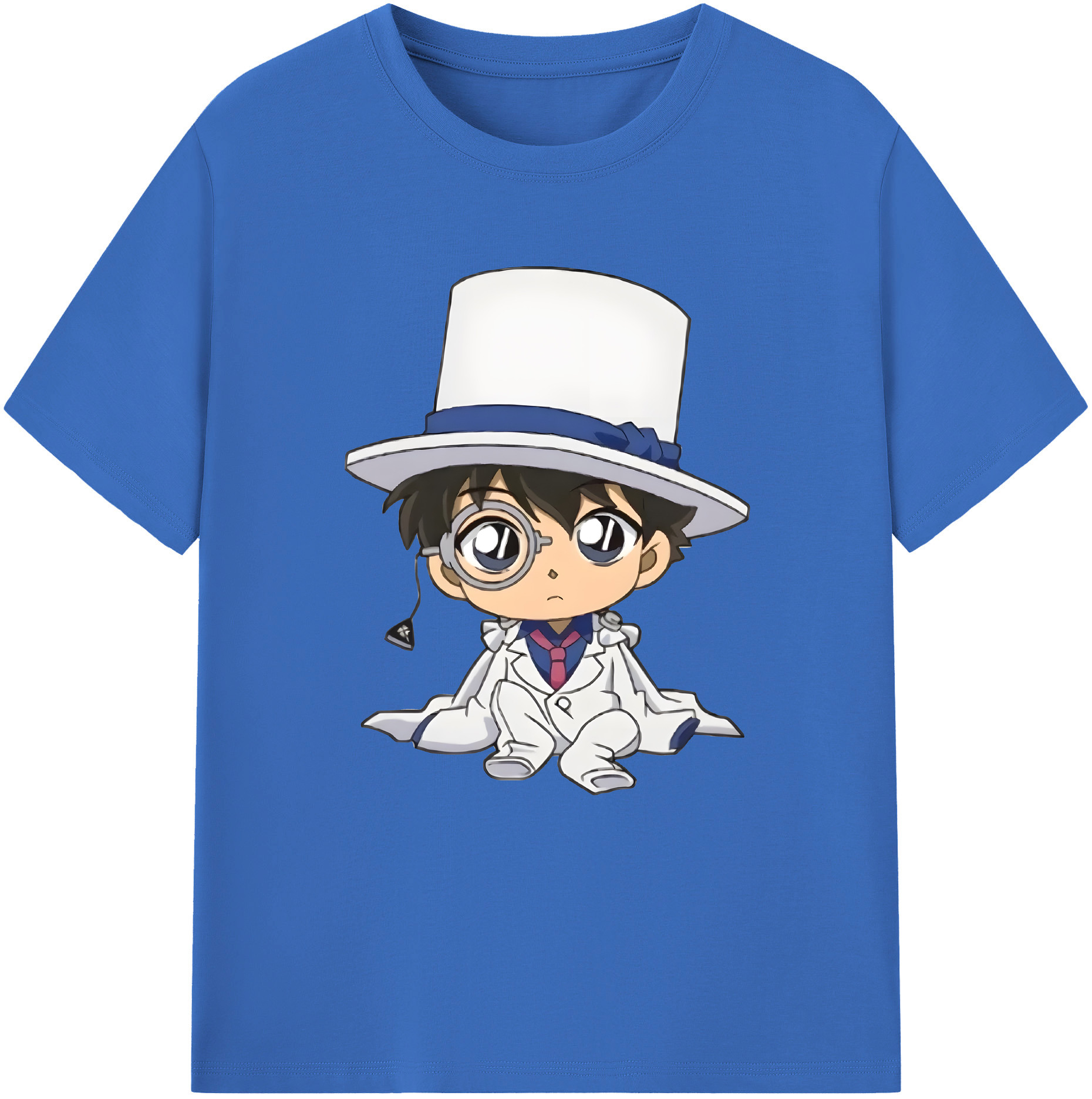 （画像用） 名探偵コナン くろば かいと Detective Conan Kuroba Kaito 綿100％半袖Tシャツ（フロントプリント）