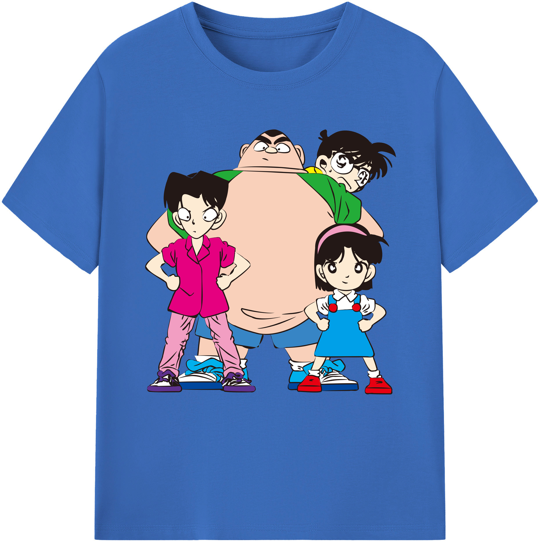 （画像用） 名探偵コナン Detective Conan 綿100％半袖Tシャツ（フロントプリント）