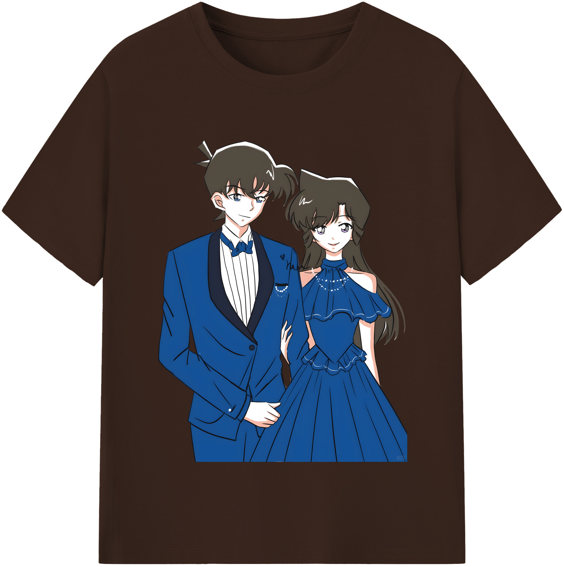 （画像用） 名探偵コナン 江戸川 コナン Detective Conan Conan Edogawa 綿100％半袖Tシャツ（フロントプリント）