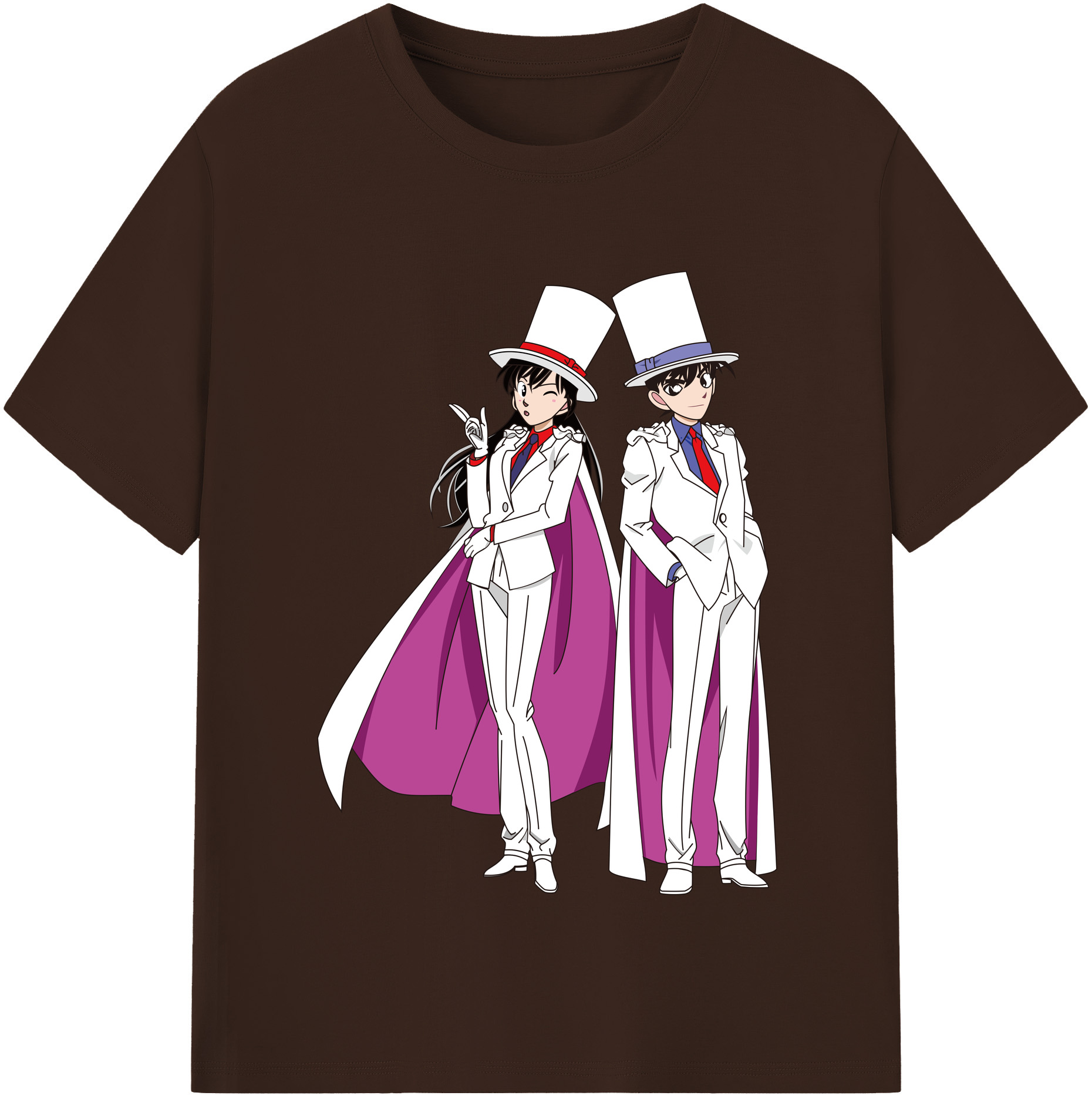 （画像用） 名探偵コナン くろば かいと Detective Conan Kuroba Kaito 綿100％半袖Tシャツ（フロントプリント）