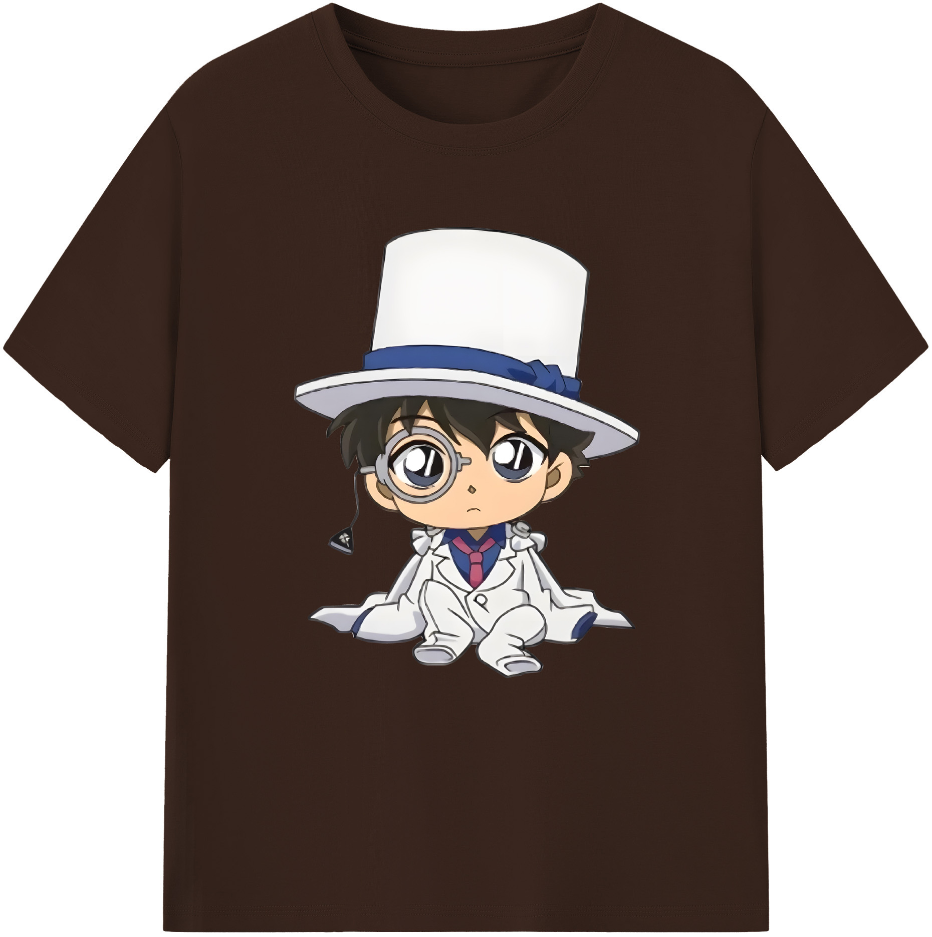 （画像用） 名探偵コナン くろば かいと Detective Conan Kuroba Kaito 綿100％半袖Tシャツ（フロントプリント）