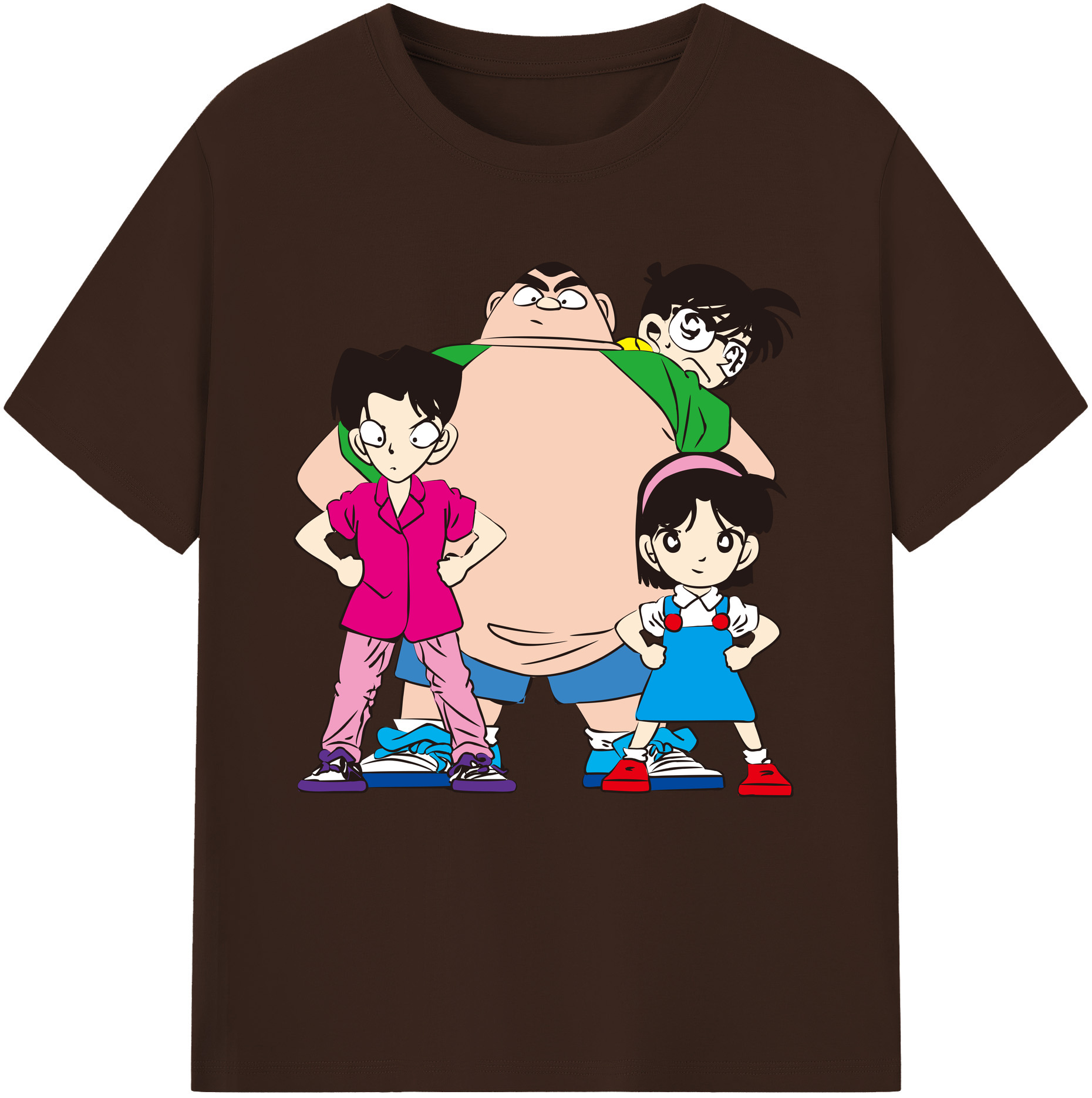 （画像用） 名探偵コナン Detective Conan 綿100％半袖Tシャツ（フロントプリント）