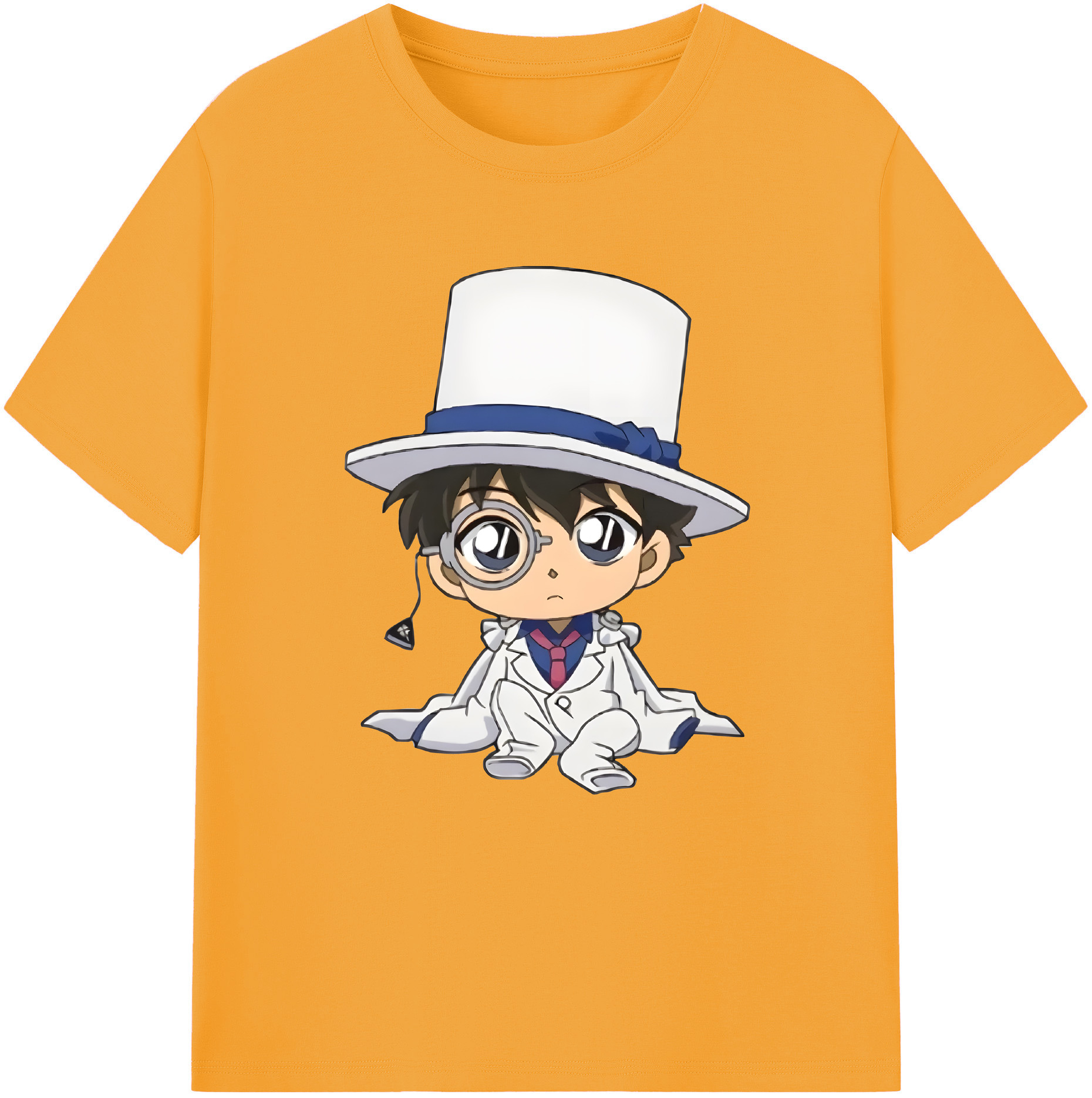 （画像用） 名探偵コナン くろば かいと Detective Conan Kuroba Kaito 綿100％半袖Tシャツ（フロントプリント）
