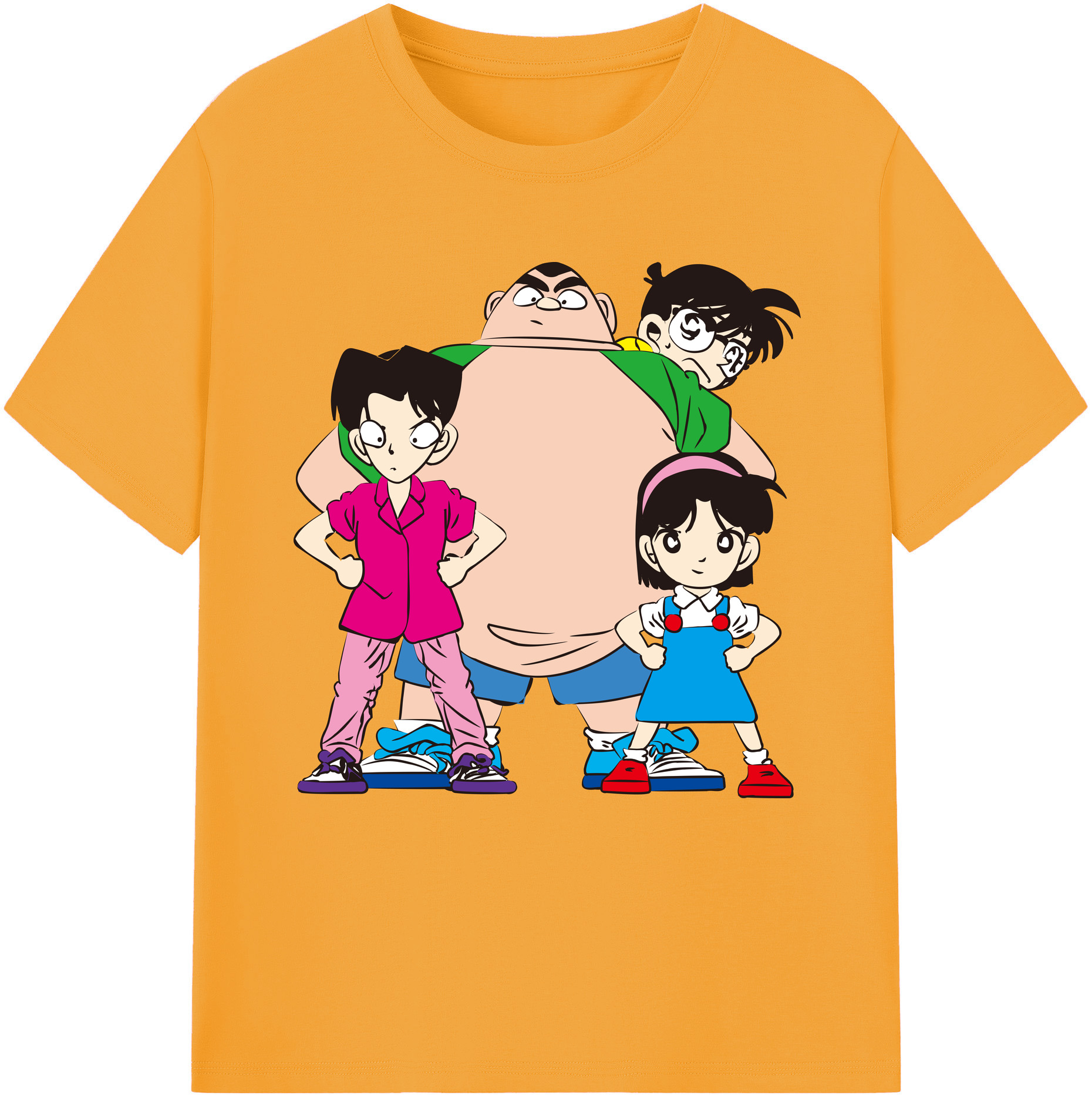 （画像用） 名探偵コナン Detective Conan 綿100％半袖Tシャツ（フロントプリント）