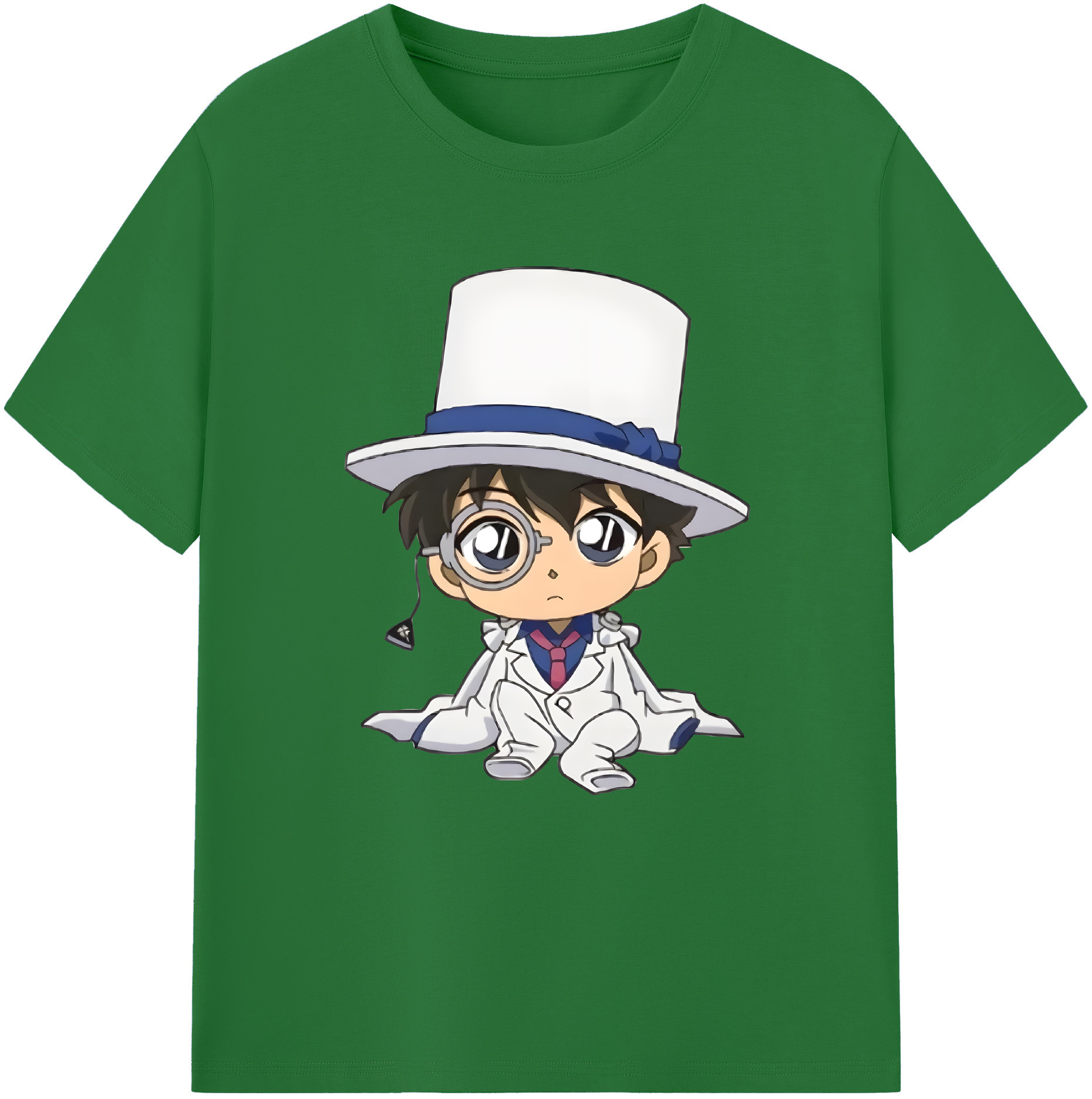 （画像用） 名探偵コナン くろば かいと Detective Conan Kuroba Kaito 綿100％半袖Tシャツ（フロントプリント）