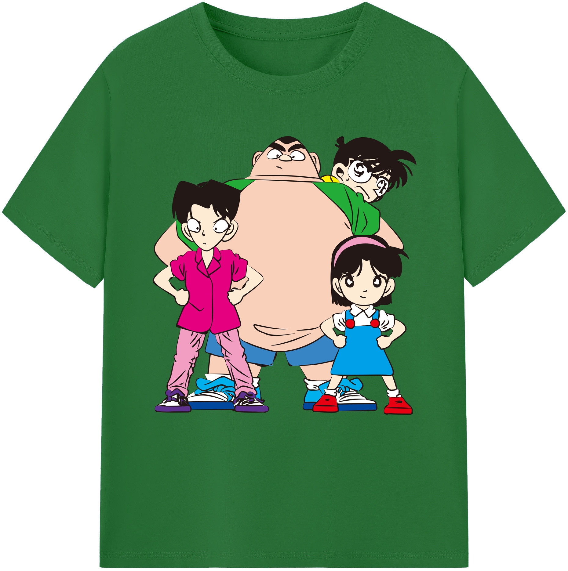 （画像用） 名探偵コナン Detective Conan 綿100％半袖Tシャツ（フロントプリント）