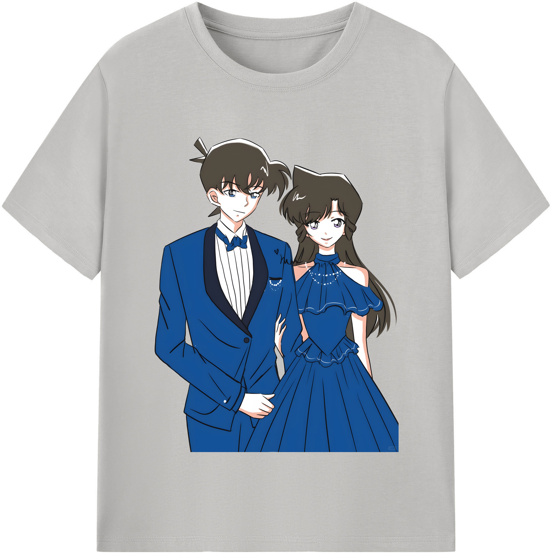 （画像用） 名探偵コナン 江戸川 コナン Detective Conan Conan Edogawa 綿100％半袖Tシャツ（フロントプリント）