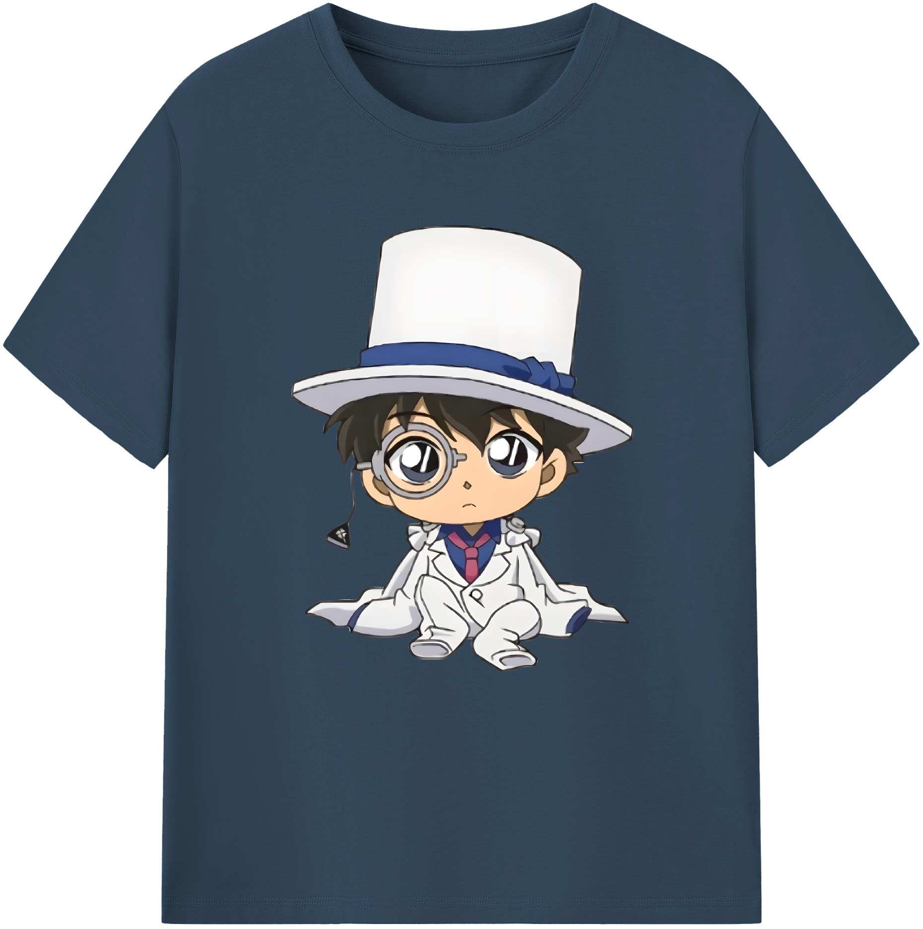 （画像用） 名探偵コナン くろば かいと Detective Conan Kuroba Kaito 綿100％半袖Tシャツ（フロントプリント）