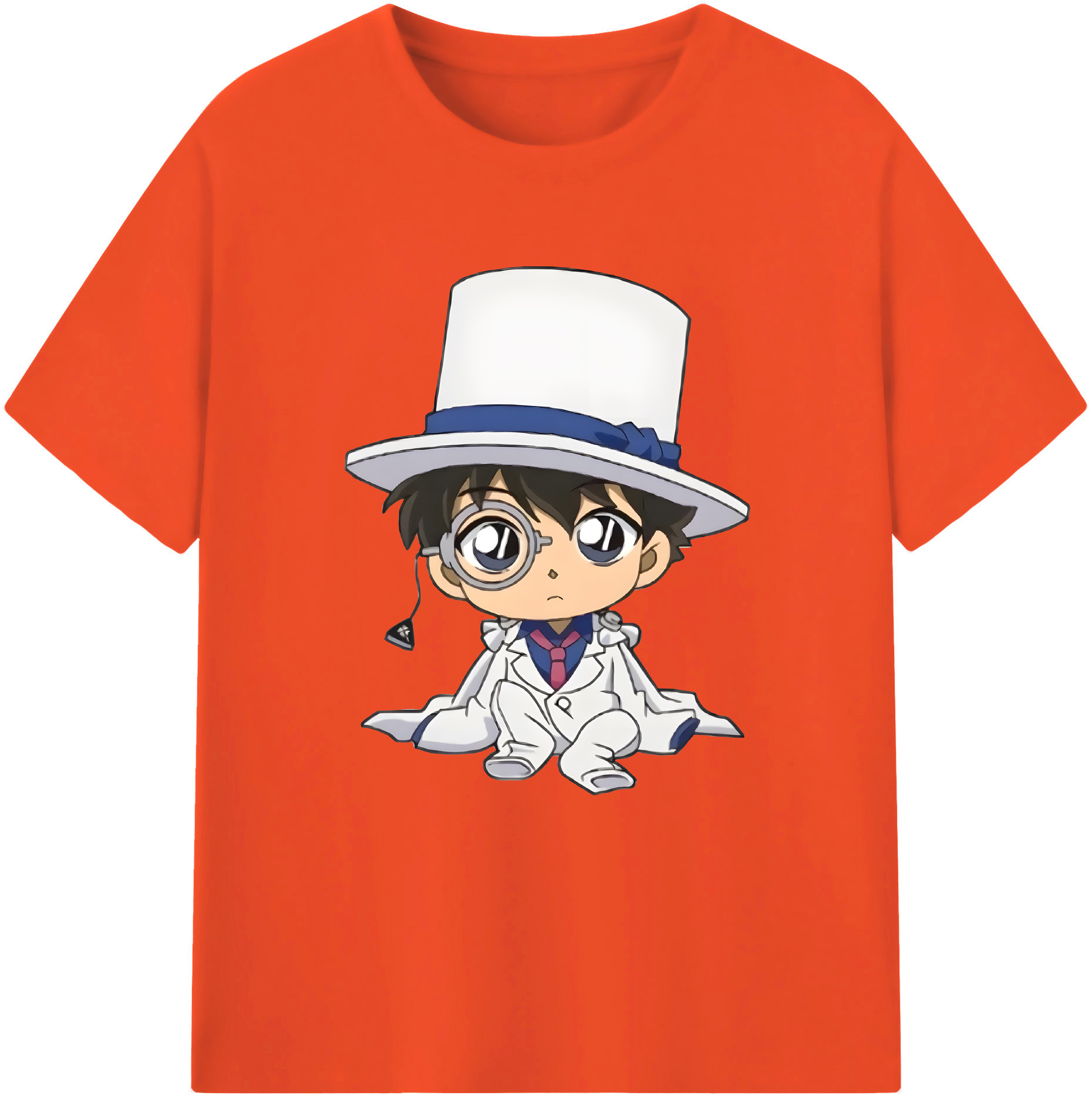 （画像用） 名探偵コナン くろば かいと Detective Conan Kuroba Kaito 綿100％半袖Tシャツ（フロントプリント）