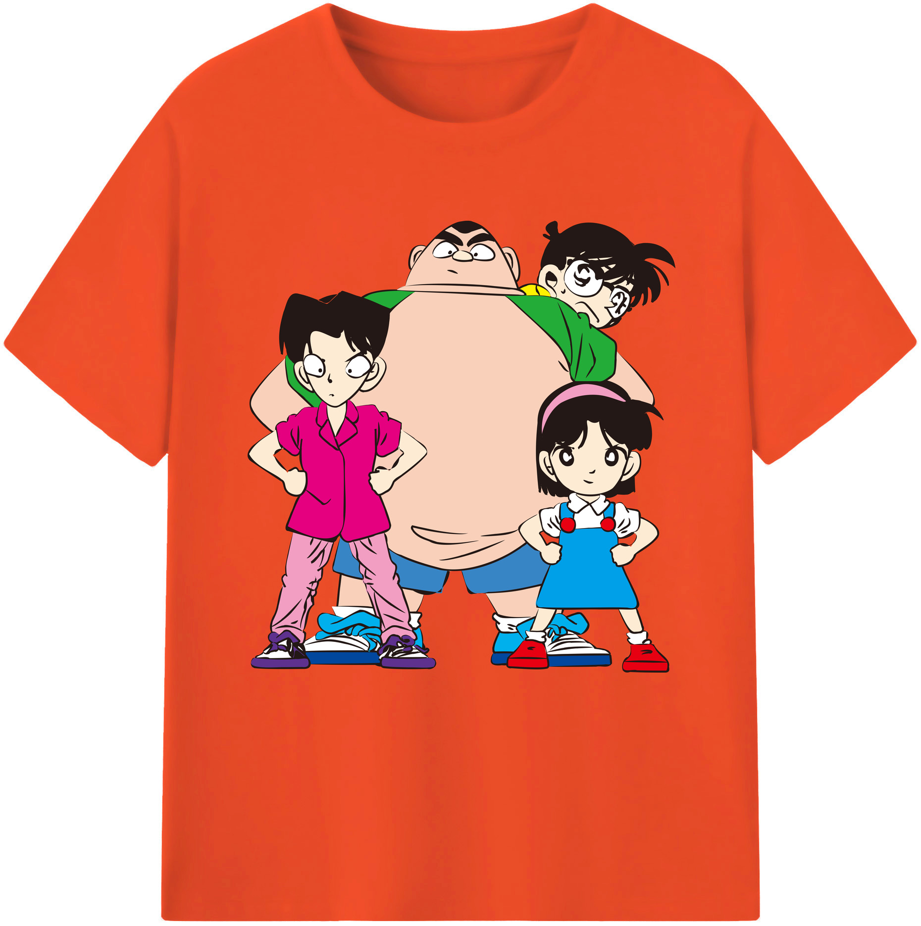 （画像用） 名探偵コナン Detective Conan 綿100％半袖Tシャツ（フロントプリント）