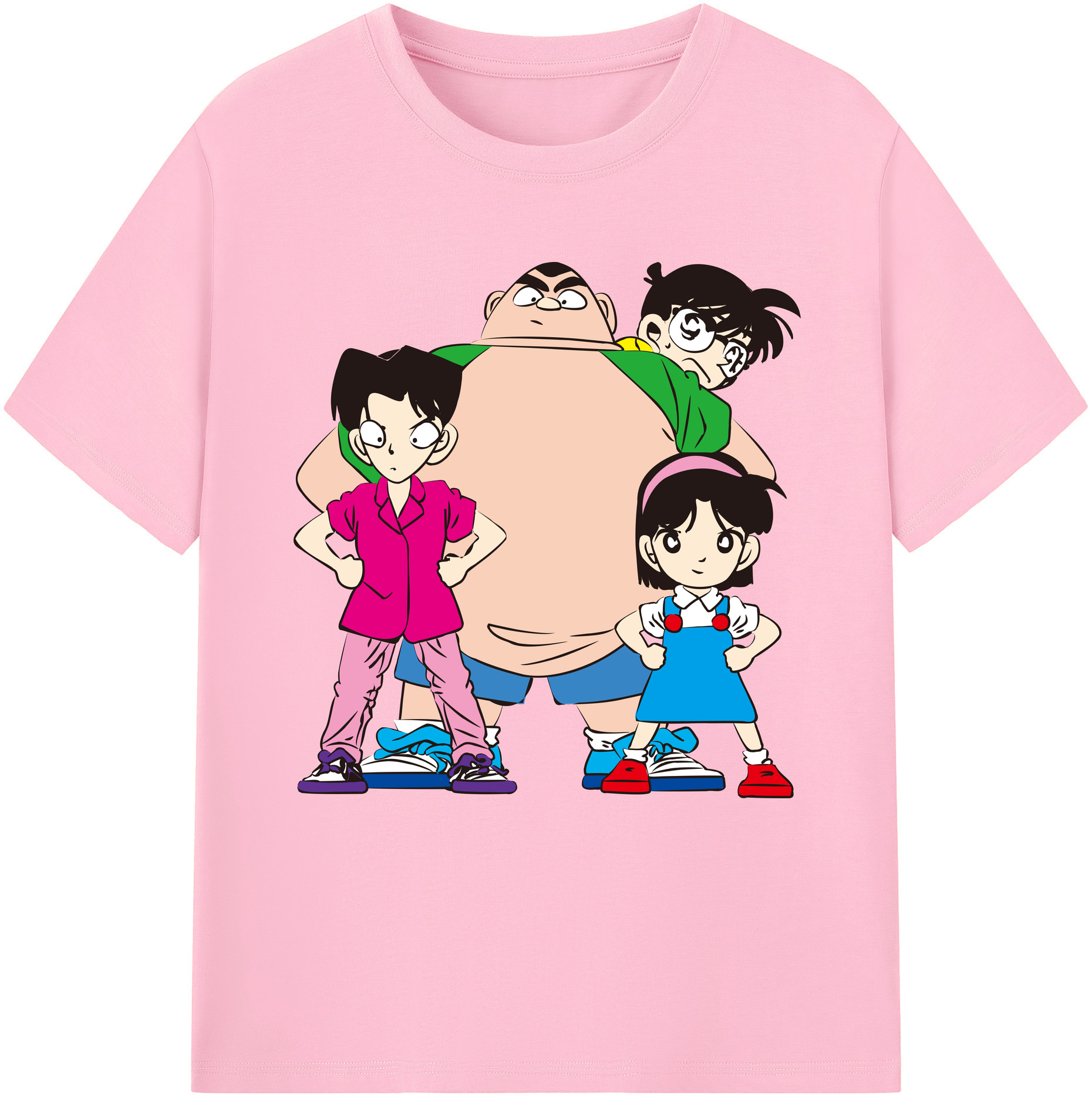 （画像用） 名探偵コナン Detective Conan 綿100％半袖Tシャツ（フロントプリント）