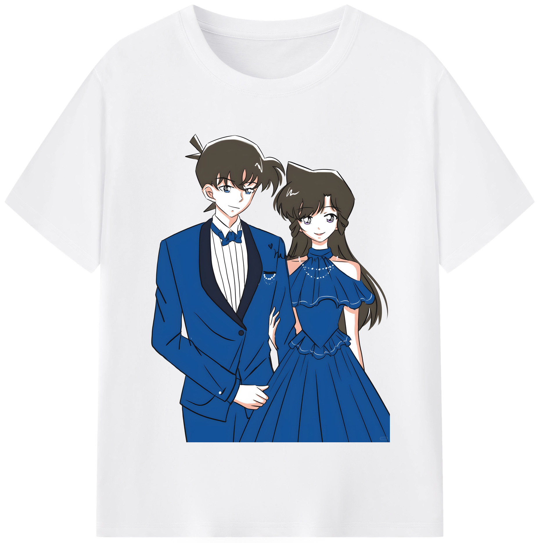 （画像用） 名探偵コナン 江戸川 コナン Detective Conan Conan Edogawa 綿100％半袖Tシャツ（フロントプリント）