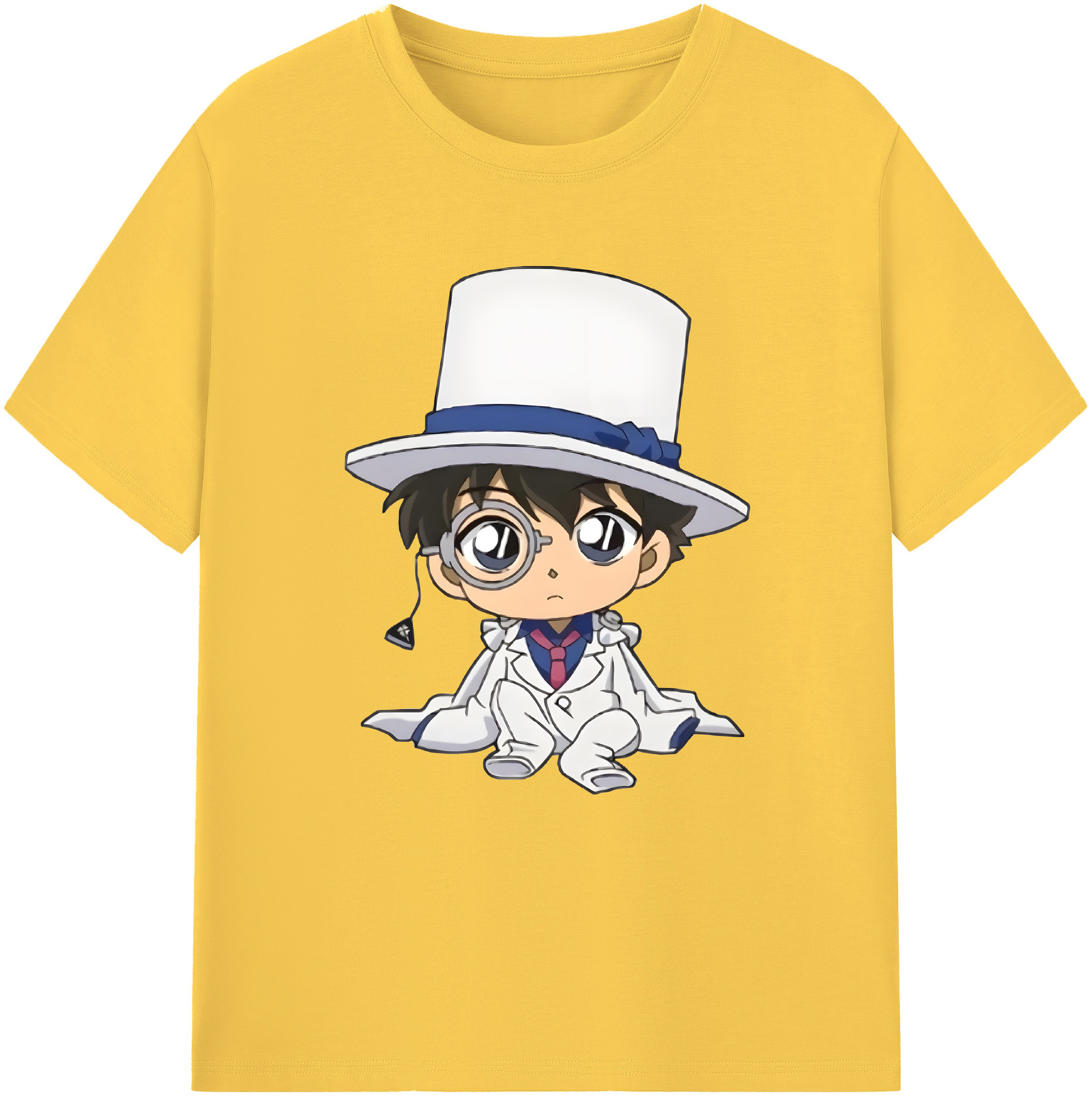 （画像用） 名探偵コナン くろば かいと Detective Conan Kuroba Kaito 綿100％半袖Tシャツ（フロントプリント）