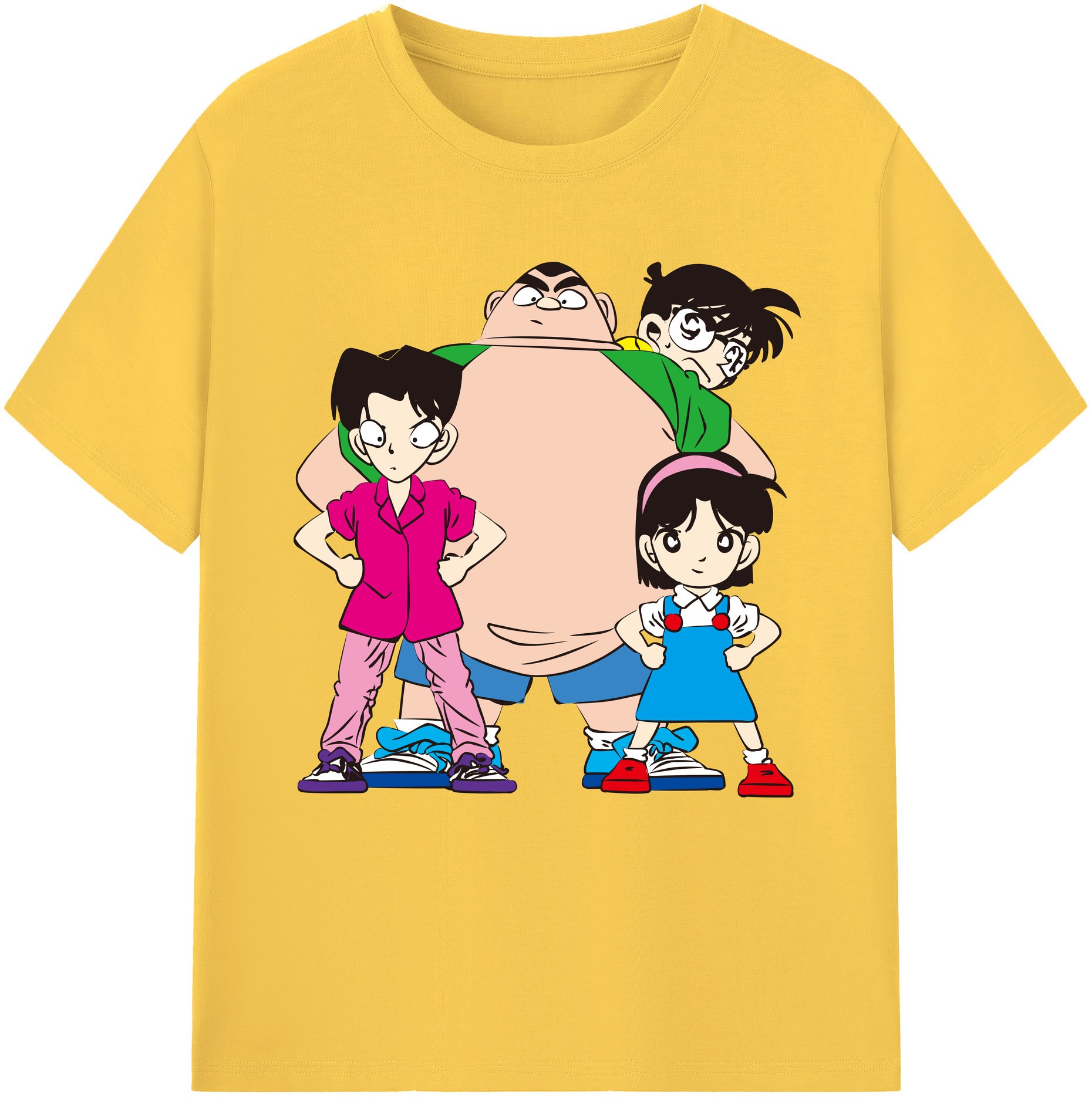 （画像用） 名探偵コナン Detective Conan 綿100％半袖Tシャツ（フロントプリント）