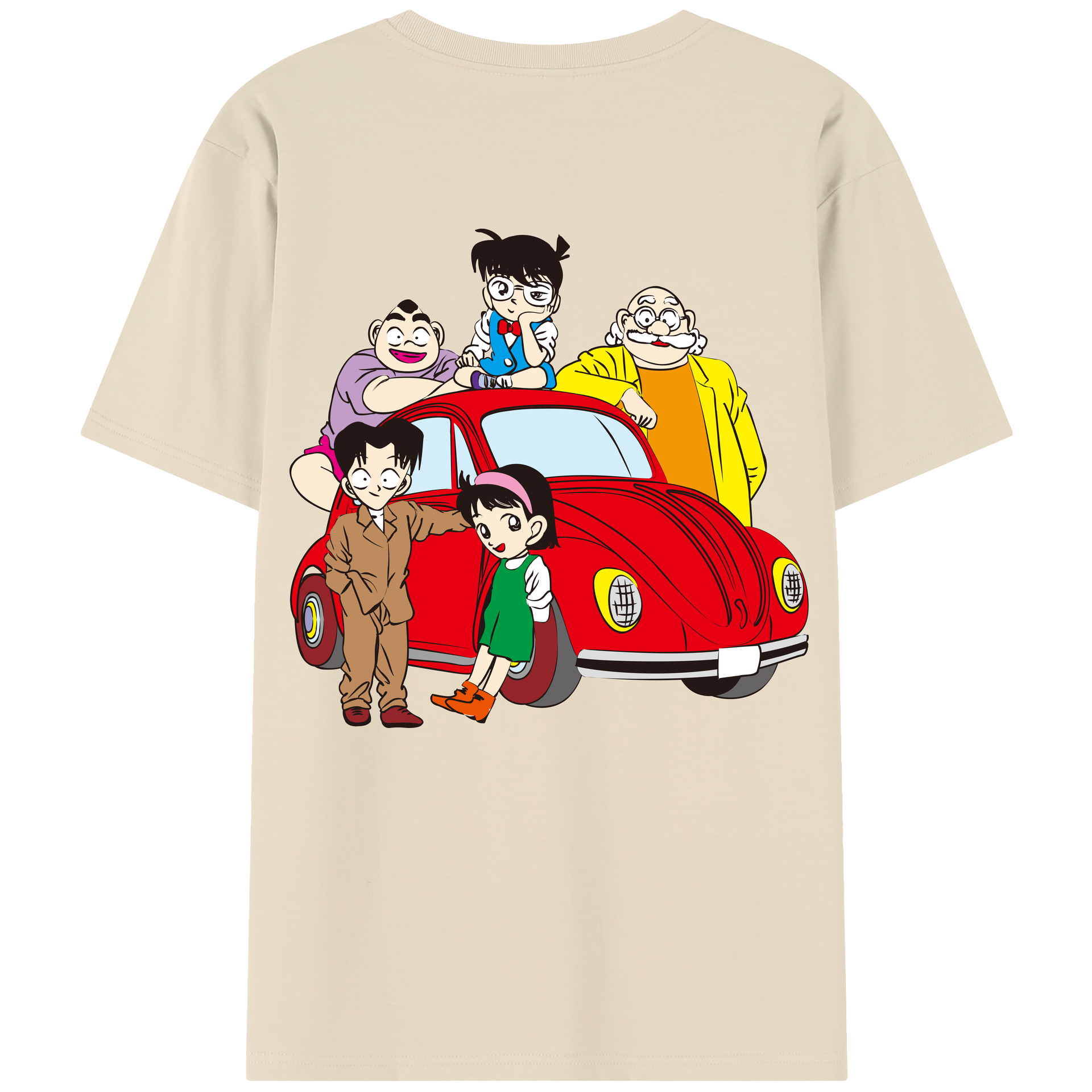 （画像用） 名探偵コナン Detective Conan 綿100％半袖Tシャツ（背面プリント）