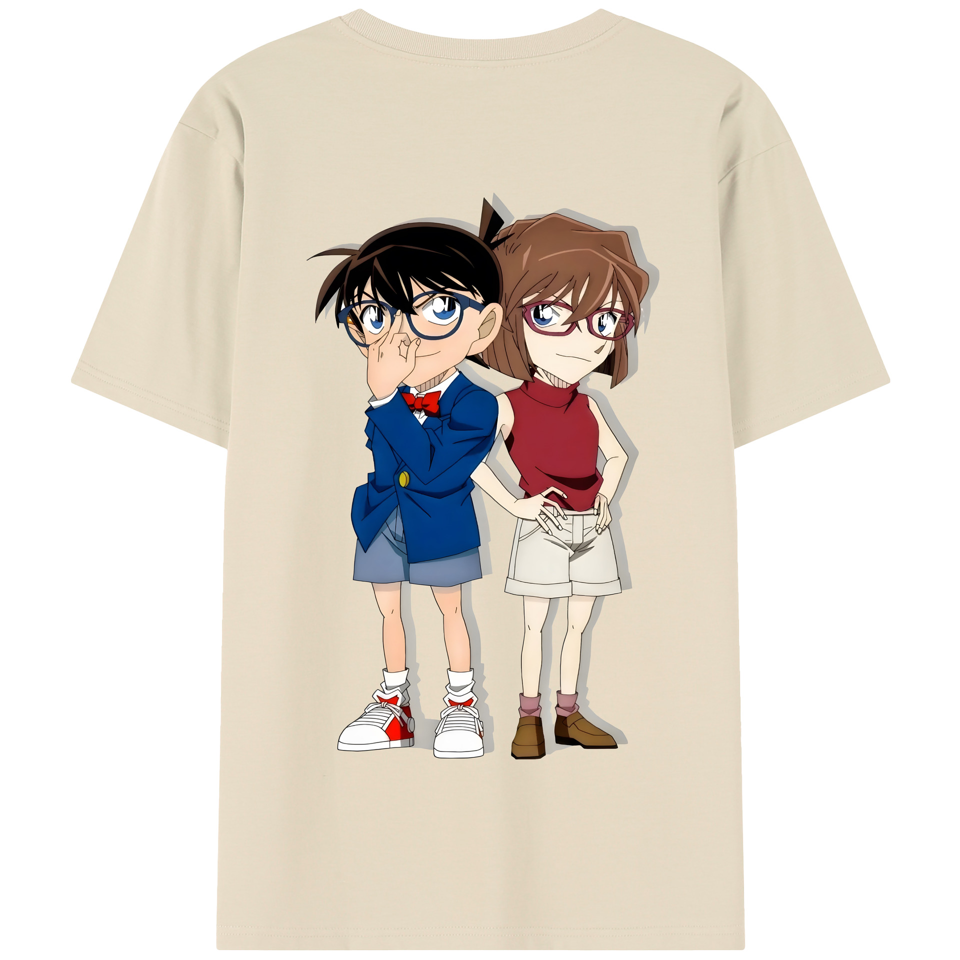 （画像用） 名探偵コナン 灰原 哀 はいばら あい Detective Conan Anita Hailey、Vi Graythorn Haibara Ai 綿100％半袖Tシャツ（背面プリント）