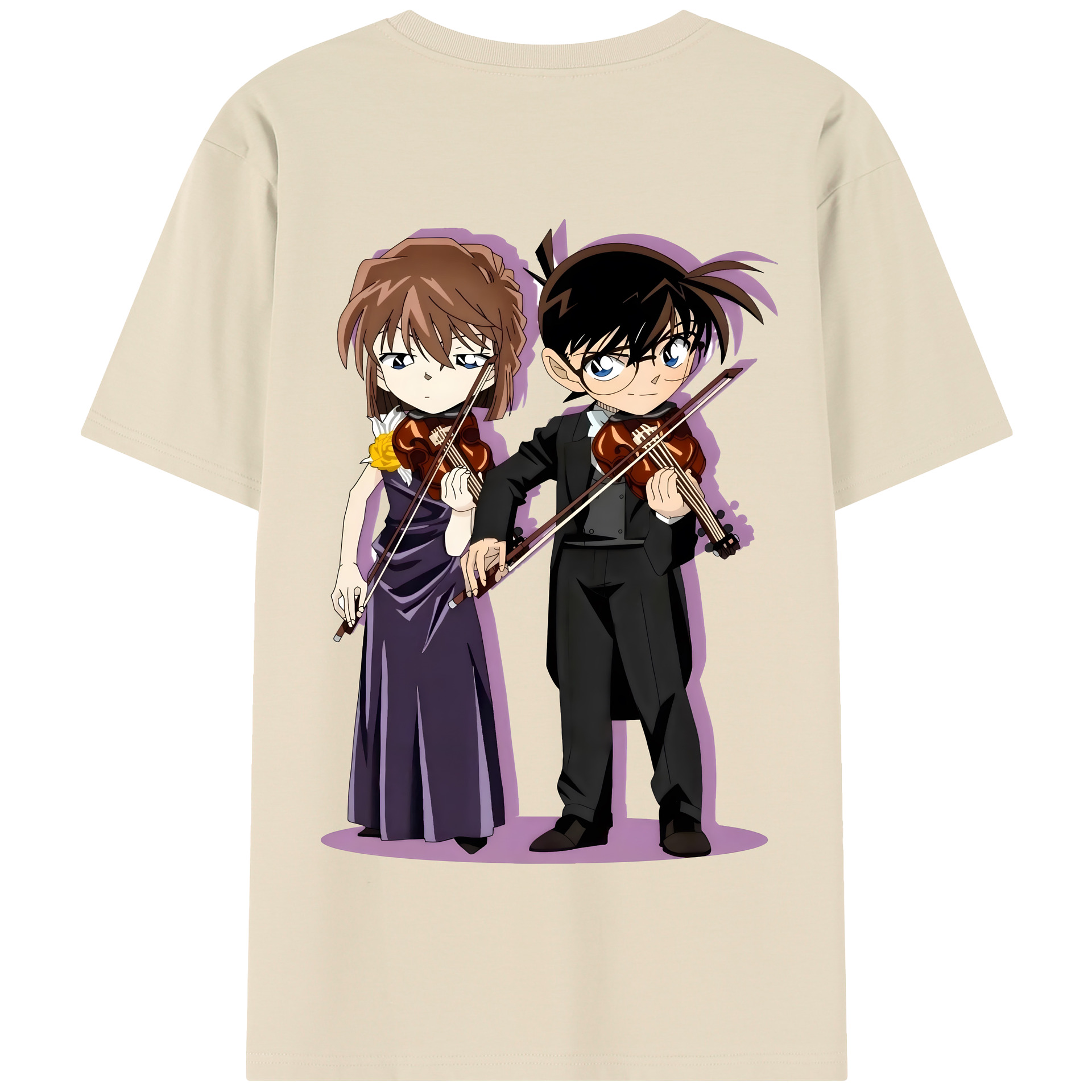 （画像用） 名探偵コナン 灰原 哀 はいばら あい Detective Conan Anita Hailey、Vi Graythorn Haibara Ai 綿100％半袖Tシャツ（背面プリント）