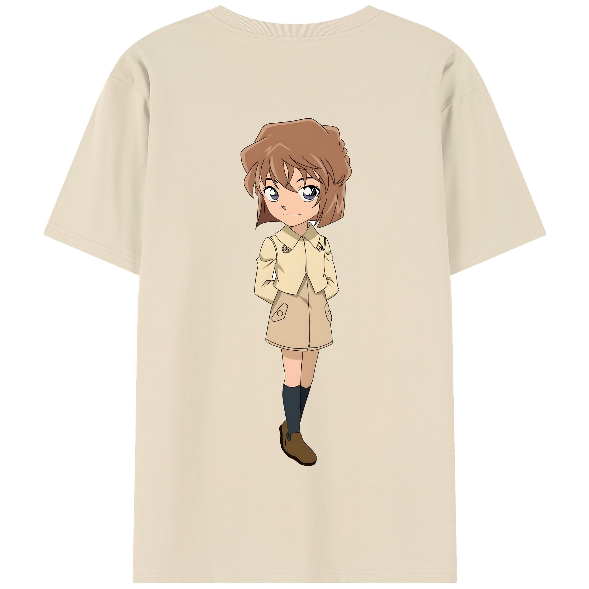 （画像用） 名探偵コナン 灰原 哀 はいばら あい Detective Conan Anita Hailey、Vi Graythorn Haibara Ai 綿100％半袖Tシャツ（背面プリント）