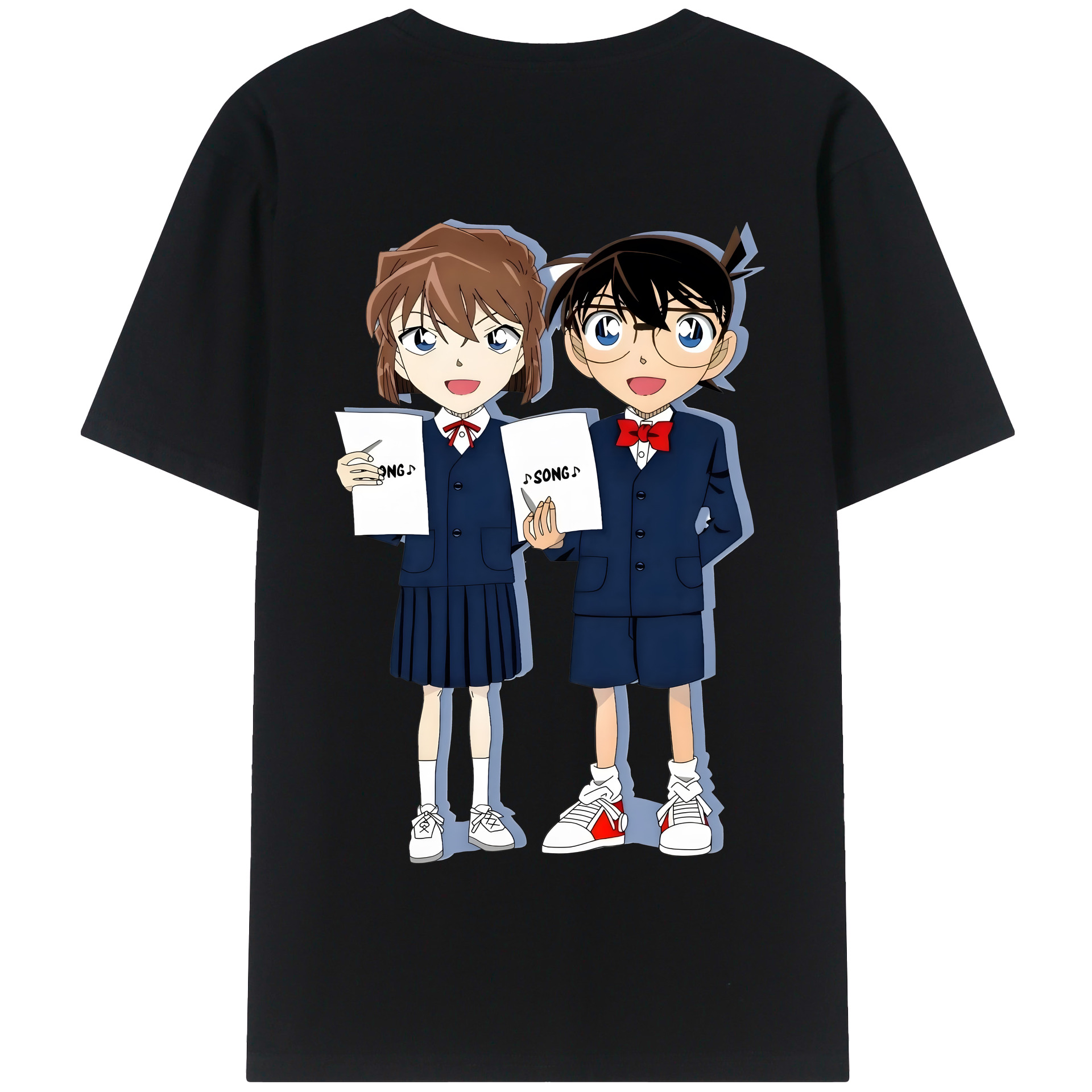 （画像用） 名探偵コナン 灰原 哀 はいばら あい Detective Conan Anita Hailey、Vi Graythorn Haibara Ai 綿100％半袖Tシャツ（背面プリント）