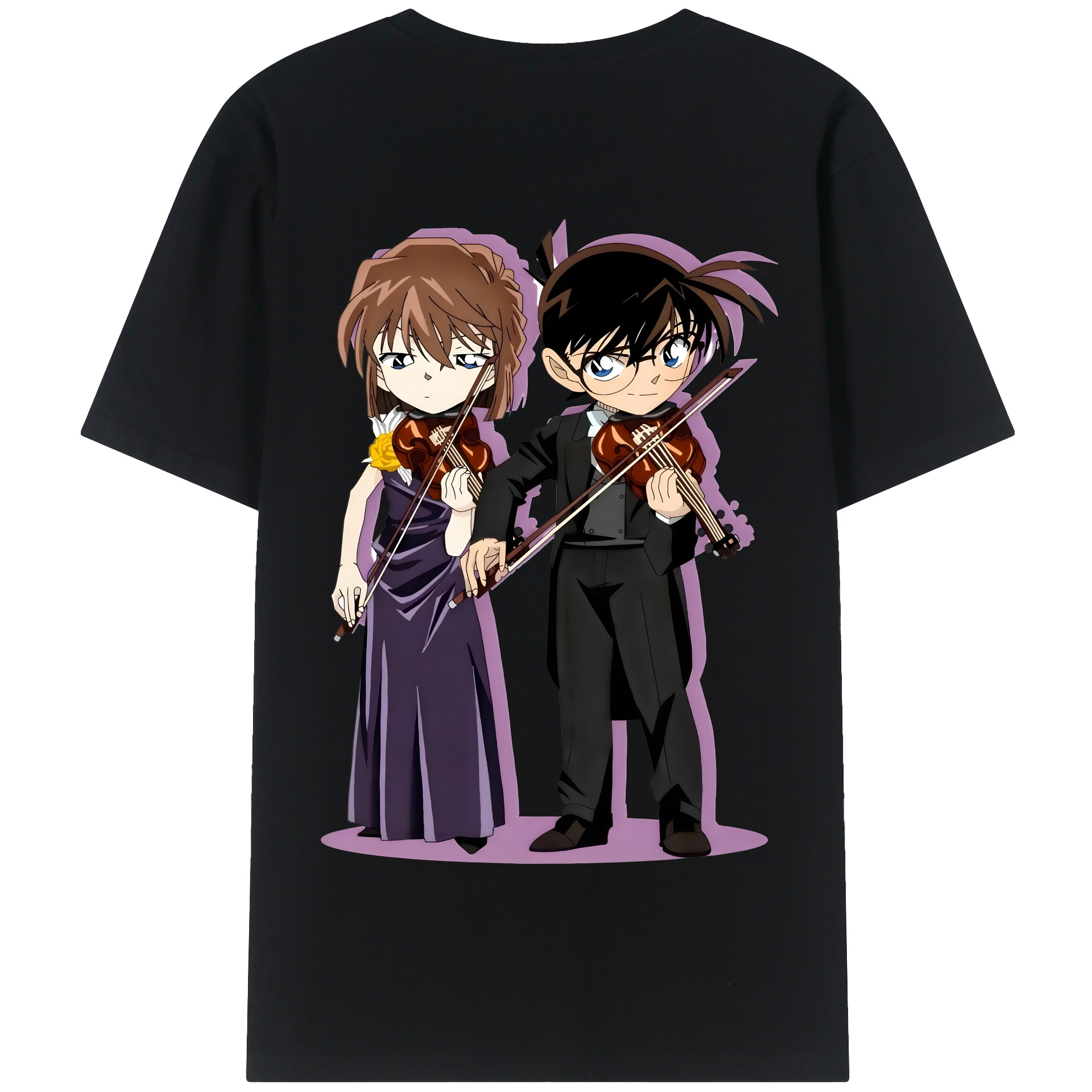 （画像用） 名探偵コナン 灰原 哀 はいばら あい Detective Conan Anita Hailey、Vi Graythorn Haibara Ai 綿100％半袖Tシャツ（背面プリント）