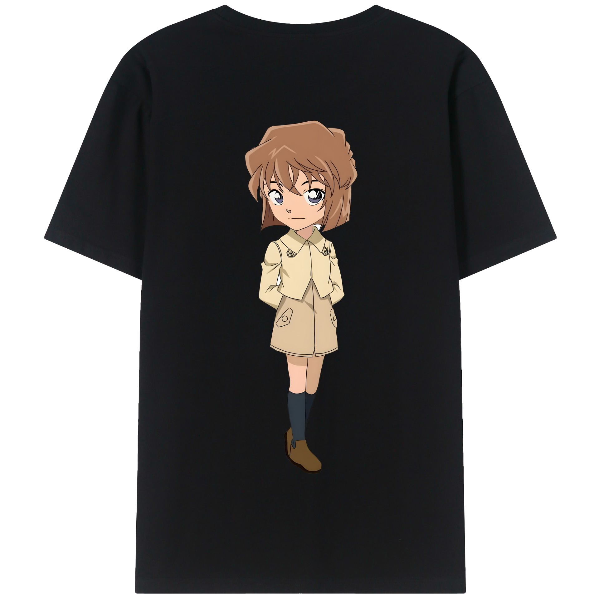 （画像用） 名探偵コナン 灰原 哀 はいばら あい Detective Conan Anita Hailey、Vi Graythorn Haibara Ai 綿100％半袖Tシャツ（背面プリント）